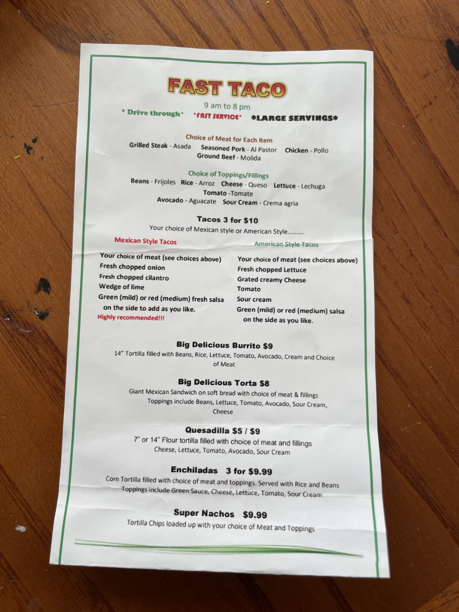 Fast Taco By Lupita S Mexican Store Fond Du Lac Menu Reviews 58