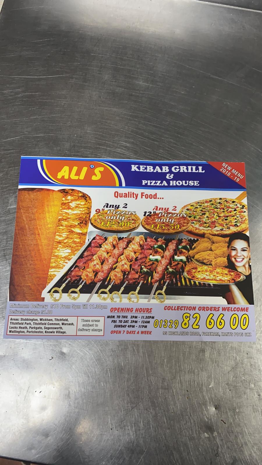 Ali's Kebab Grill and Pizza House