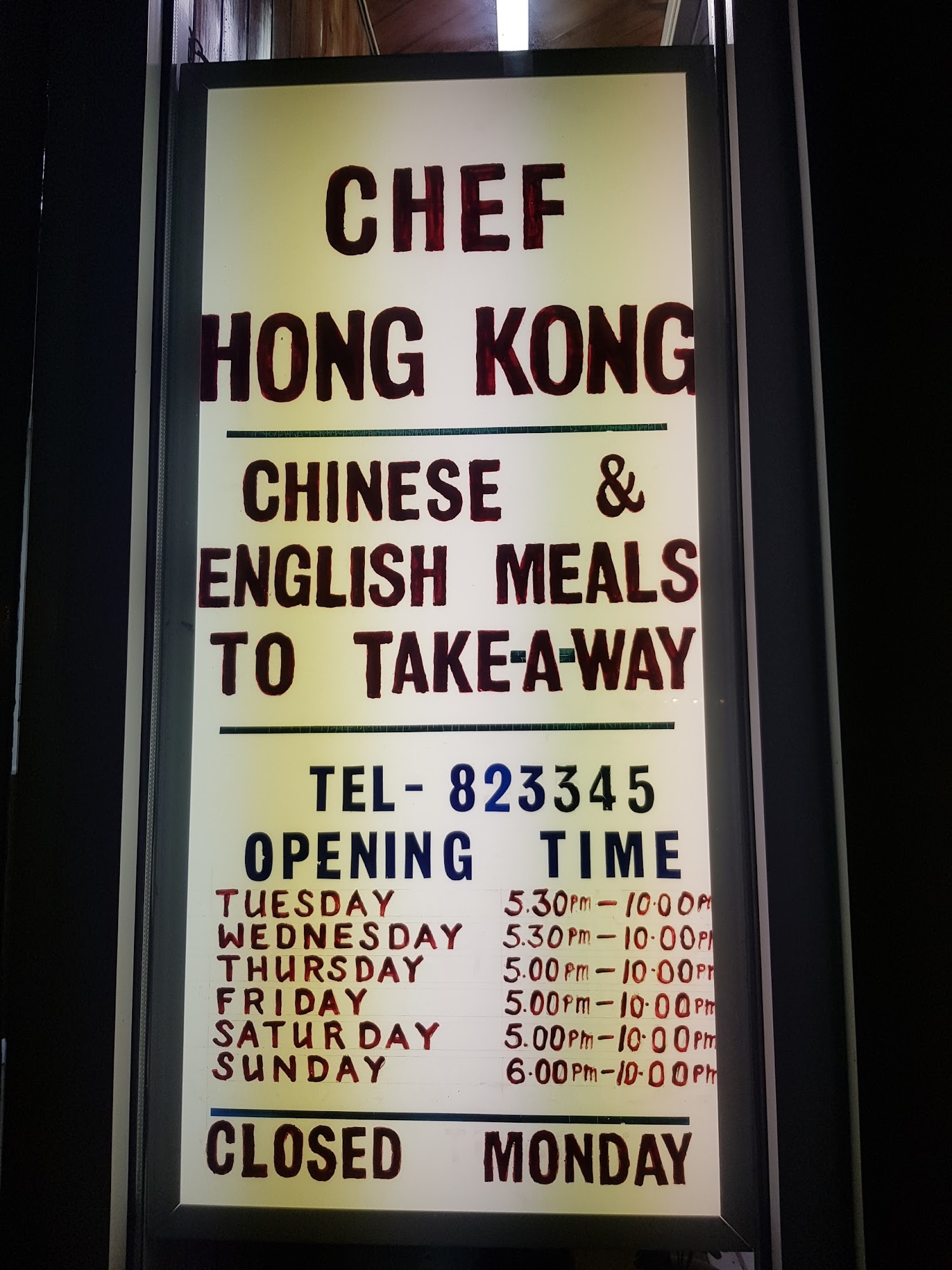 Chef Hong Kong
