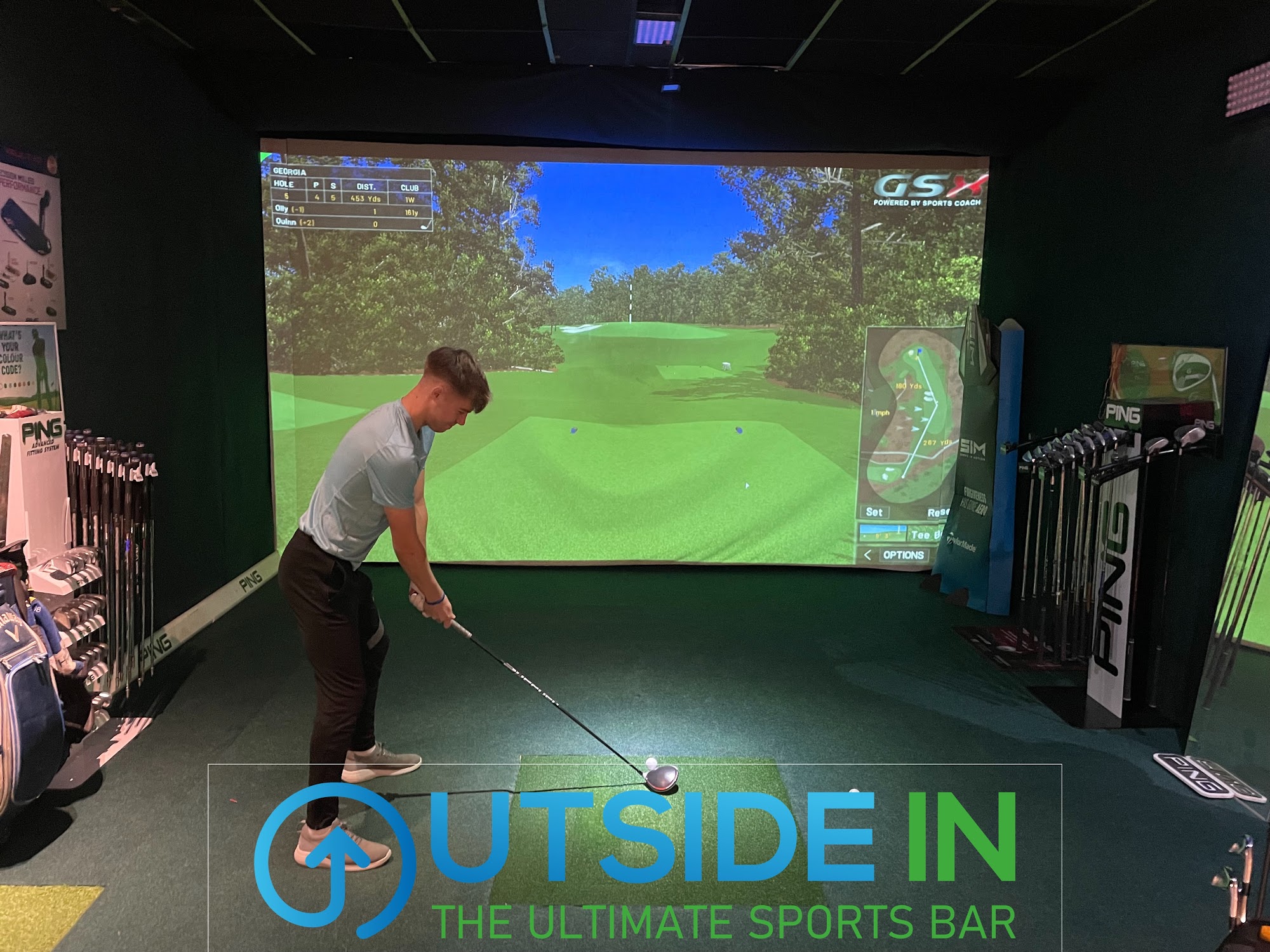 Outside In Sports Bar And Golf Simulator