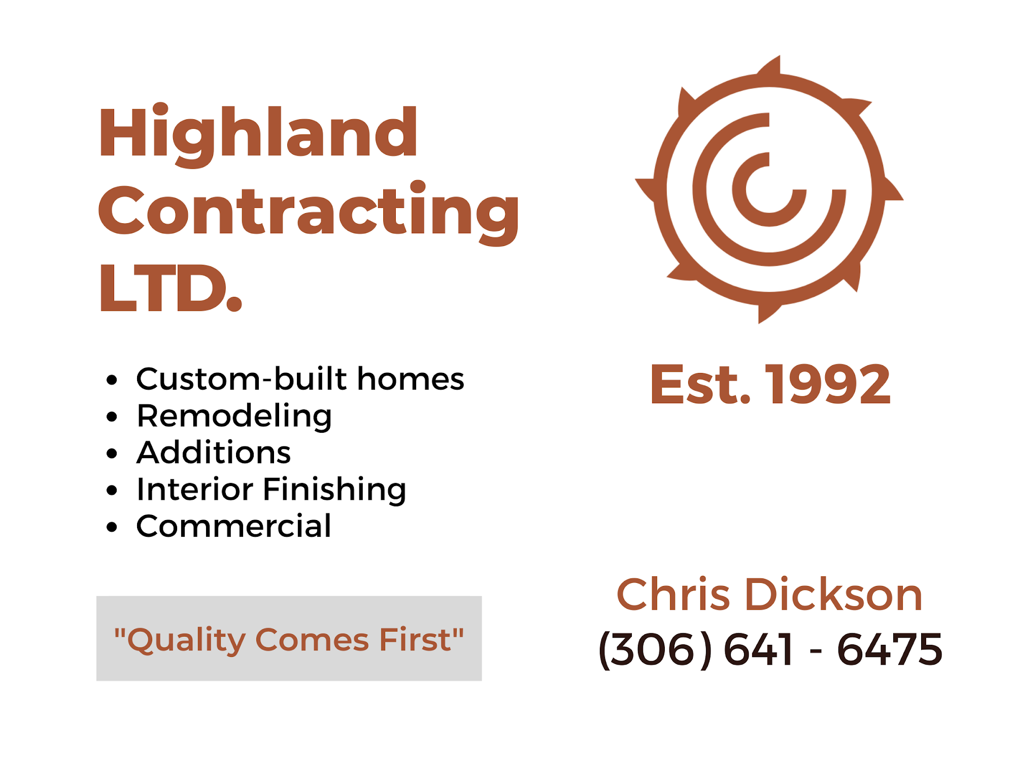 Highland Contracting LTD Range Rd 20, Black Diamond Alberta T0L 0H0