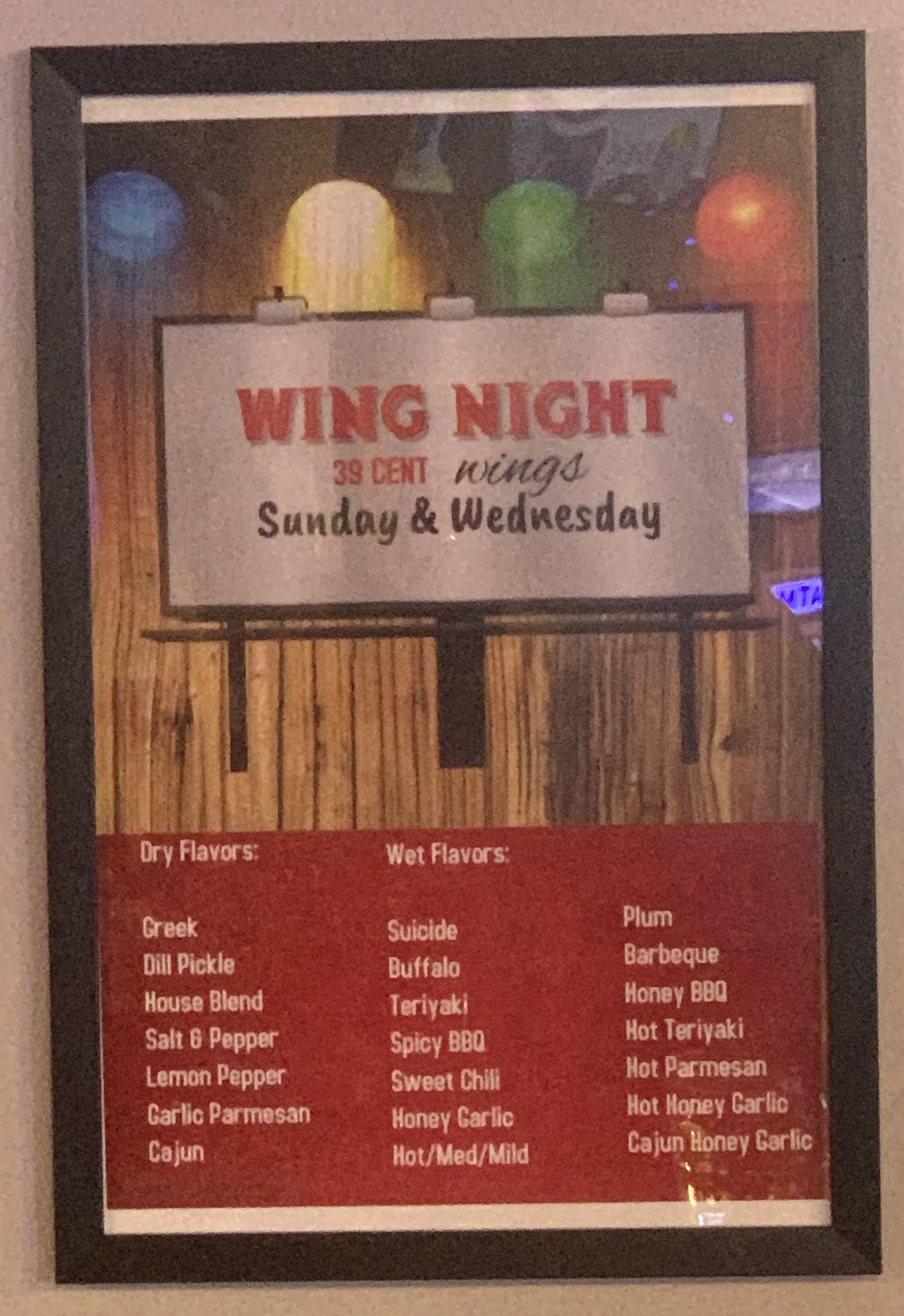 Job Site 2 Restaurant Menu