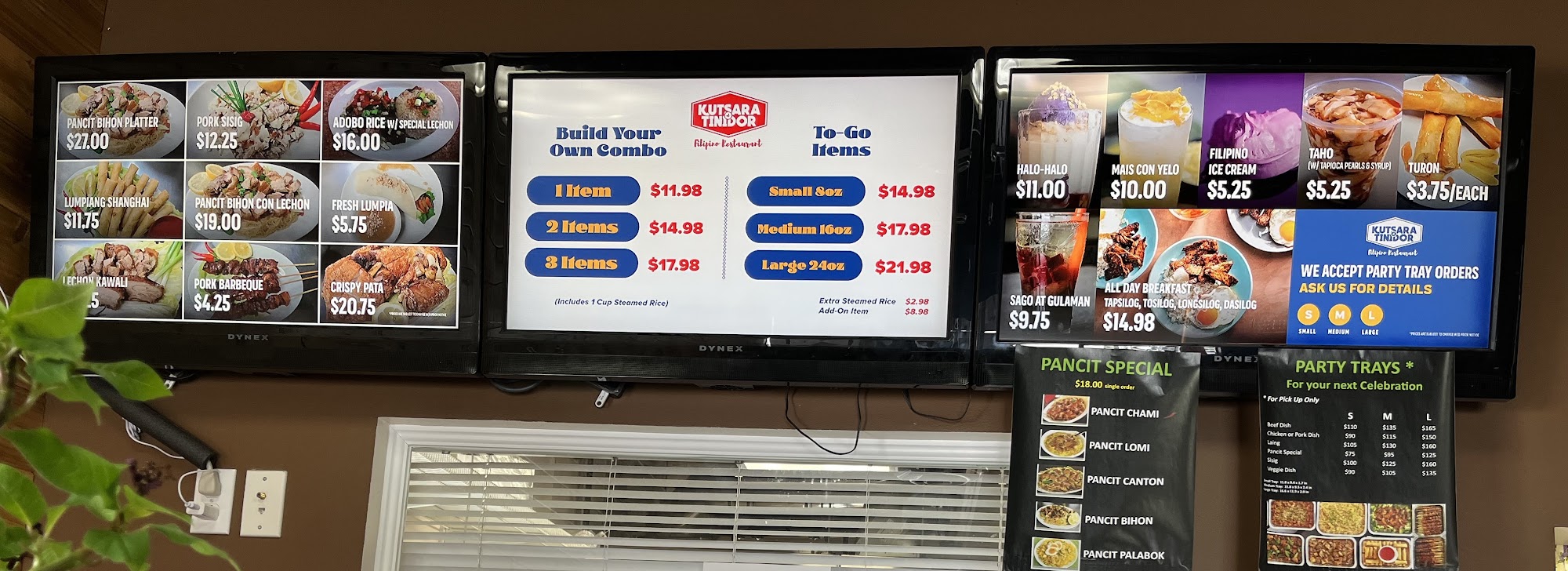Kutsara at Tinidor Restaurant Menu