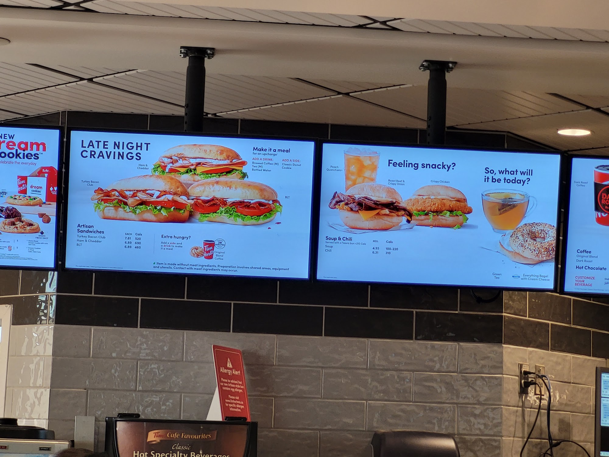 Tim Hortons Menu