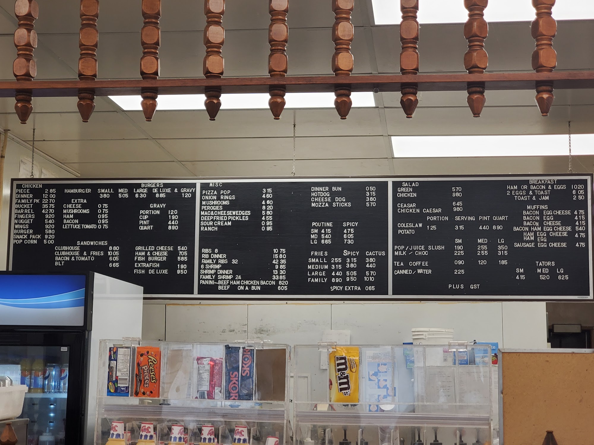 Snack Shack Drive-Inn Menu