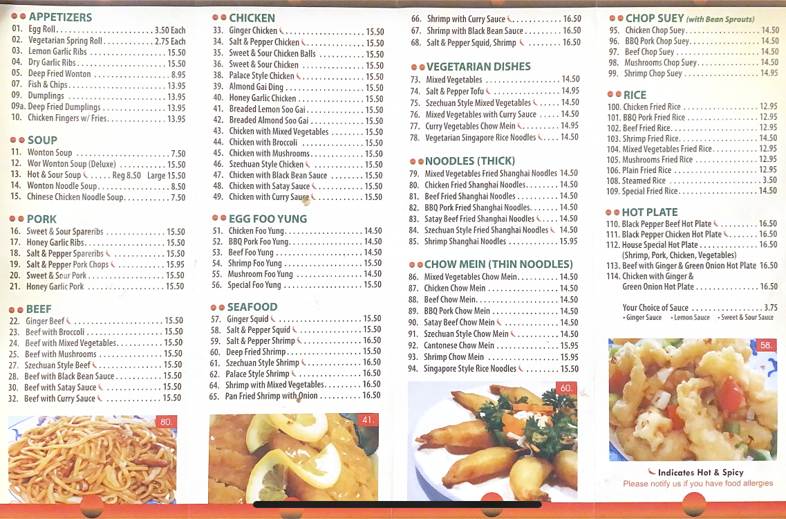 China Diner Sylvan Lake, Sylvan Lake - Menu, Reviews (93), Photos ...