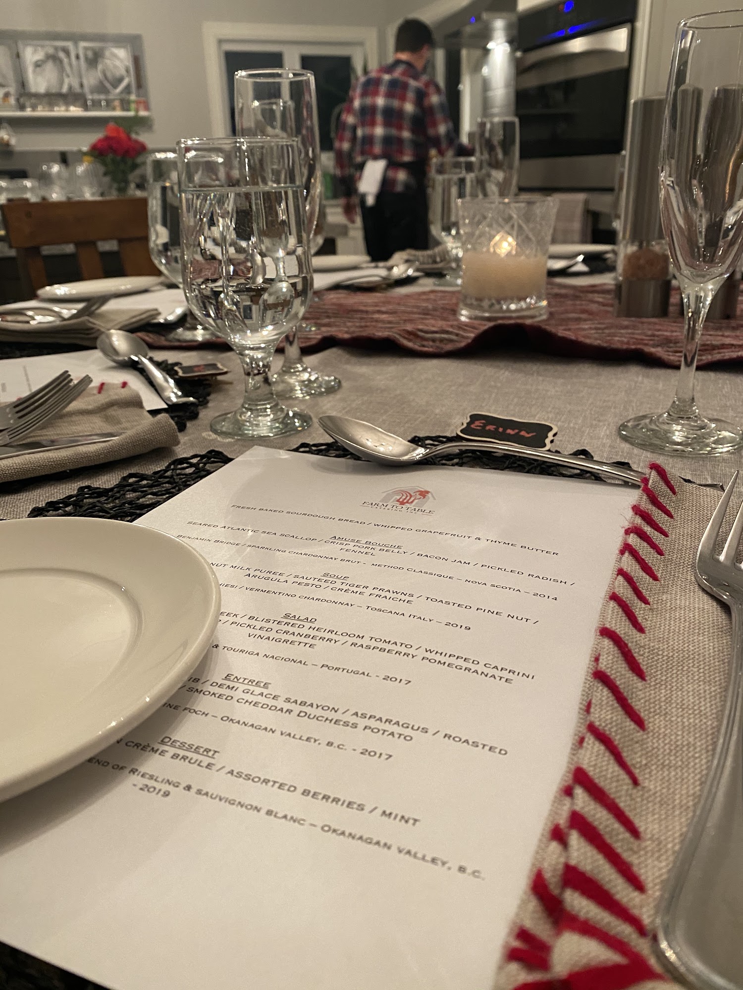 Farm to Table Catering Inc. Menu