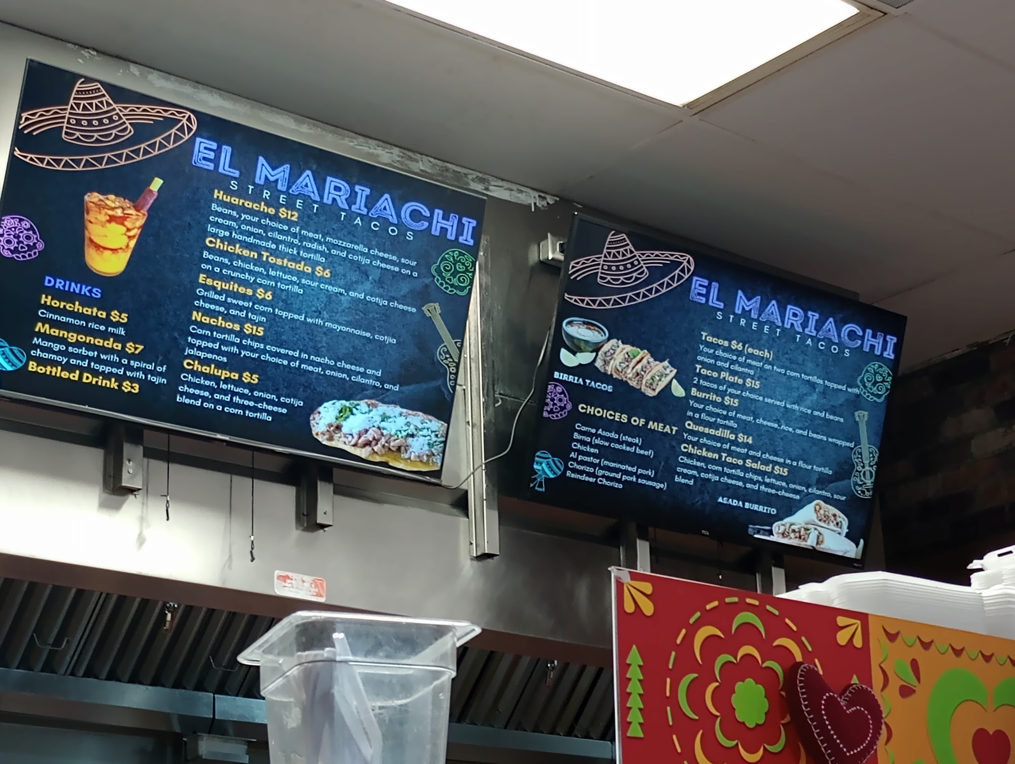 El Mariachi Menu