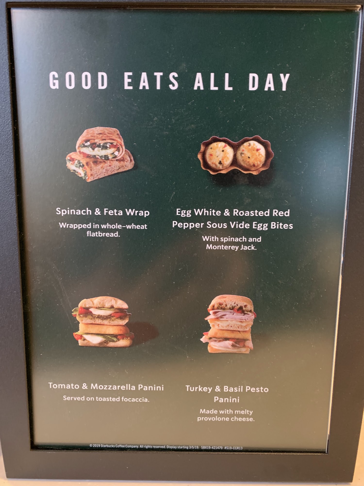 Starbucks Menu