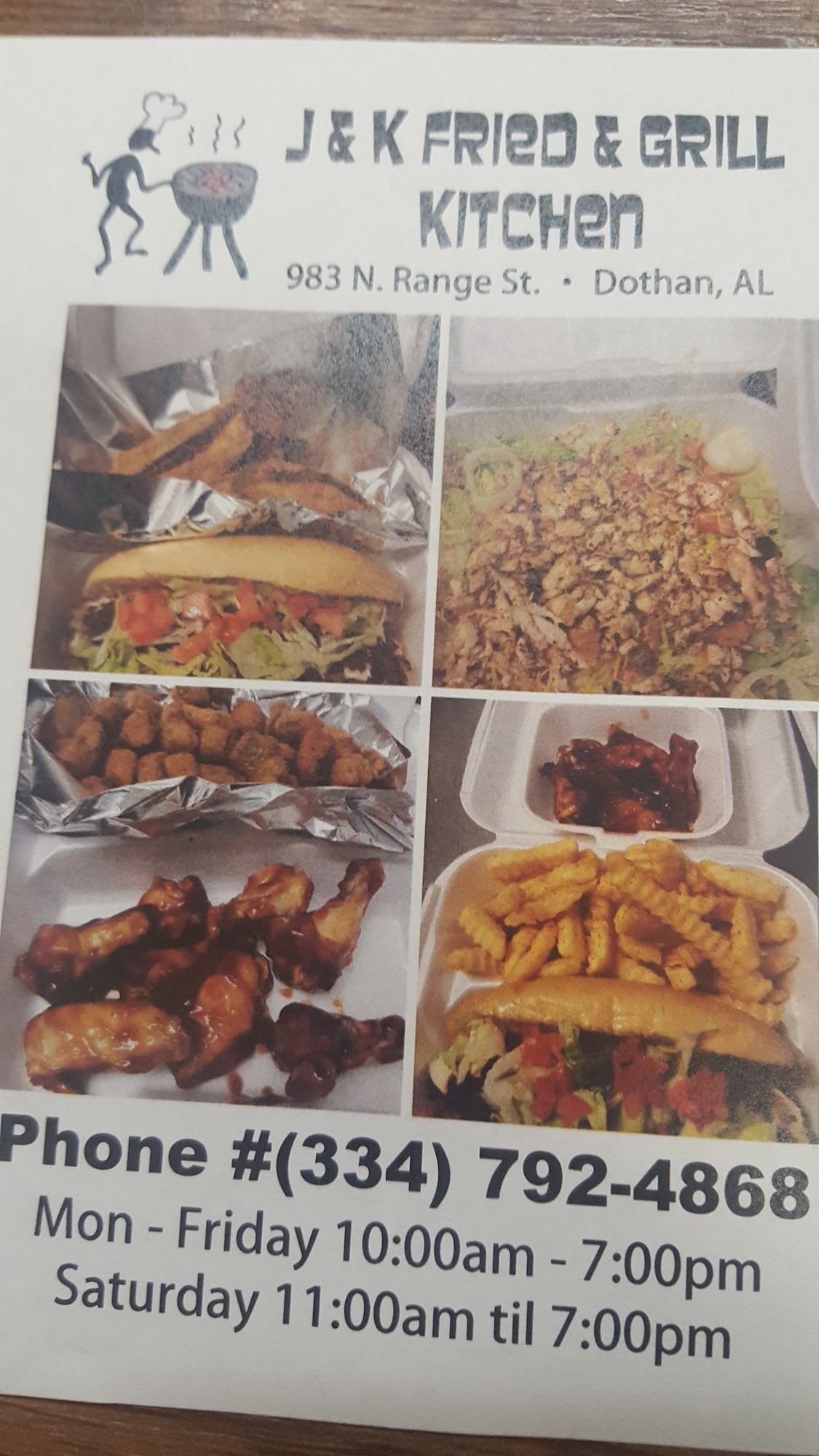 J&K Fried & Grill Menu