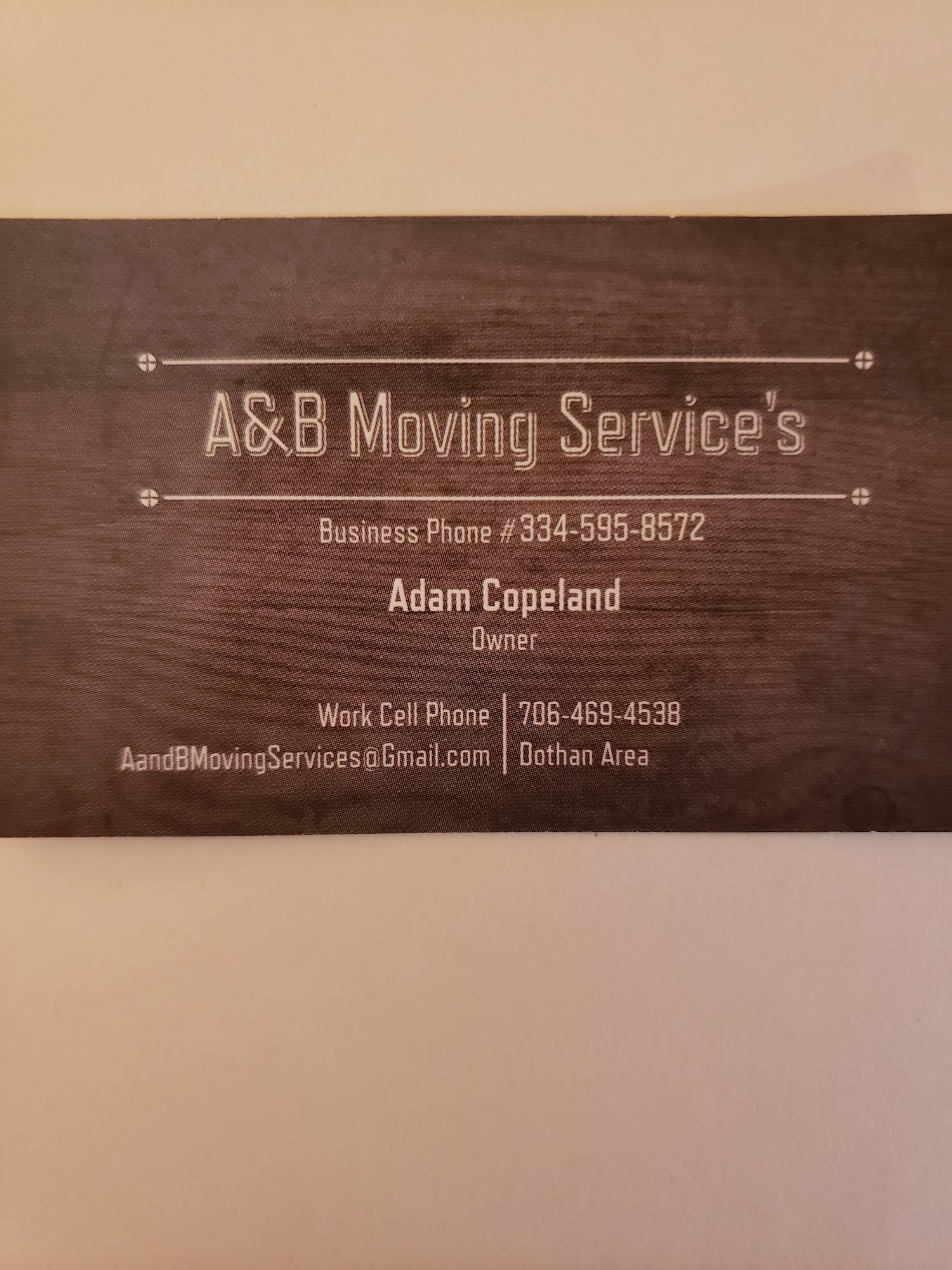 A&B moving service's