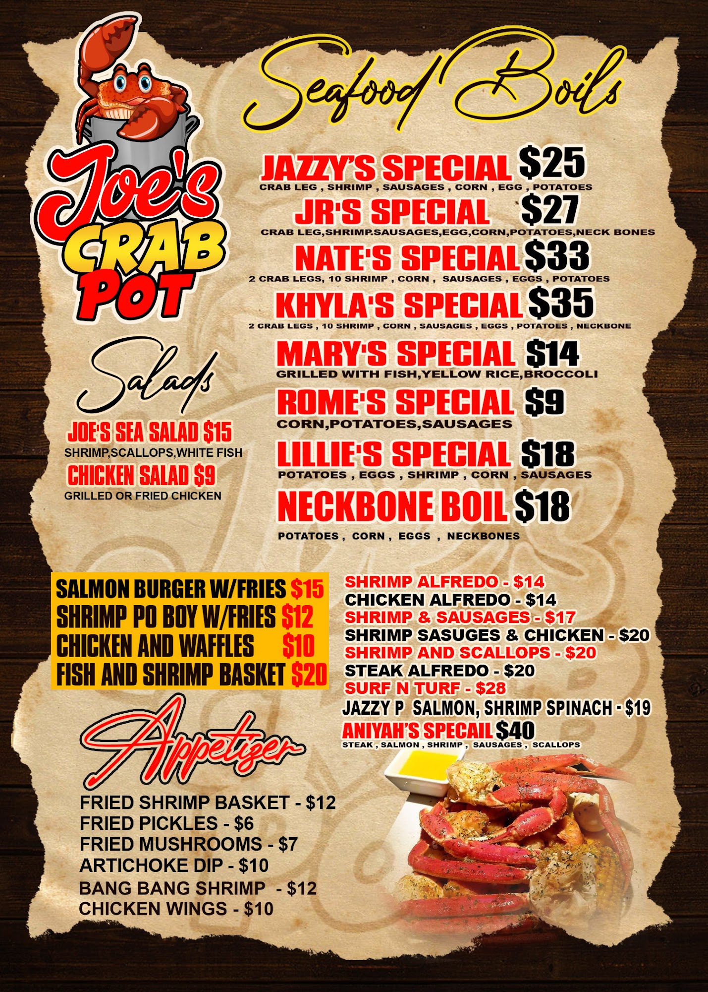 Joe's Crab Pot, Eufaula Menu, Reviews (73), Photos (16) Restaurantji