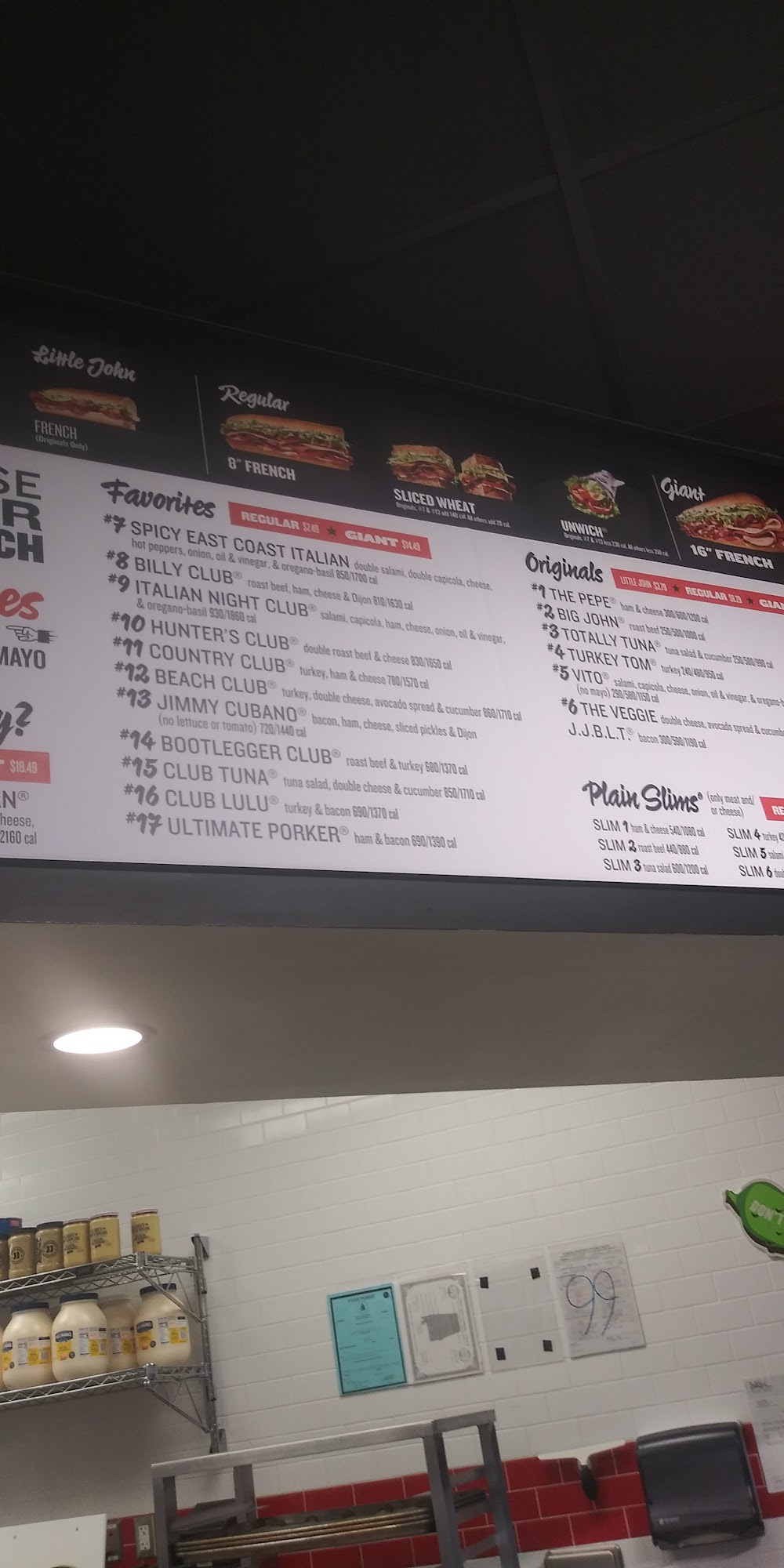 Jimmy John's Menu