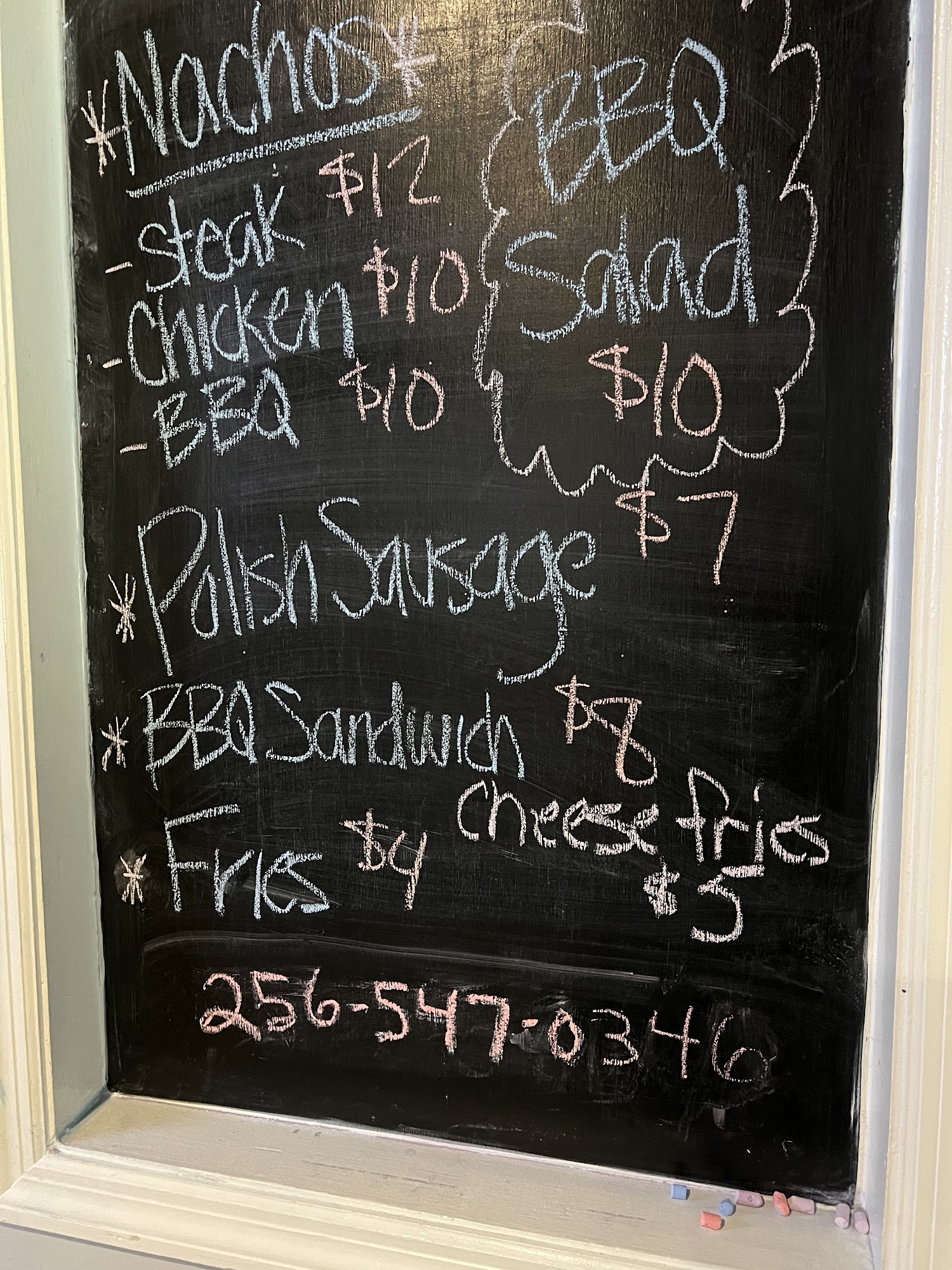 The Shack Bar & Grill Half Throttle Menu