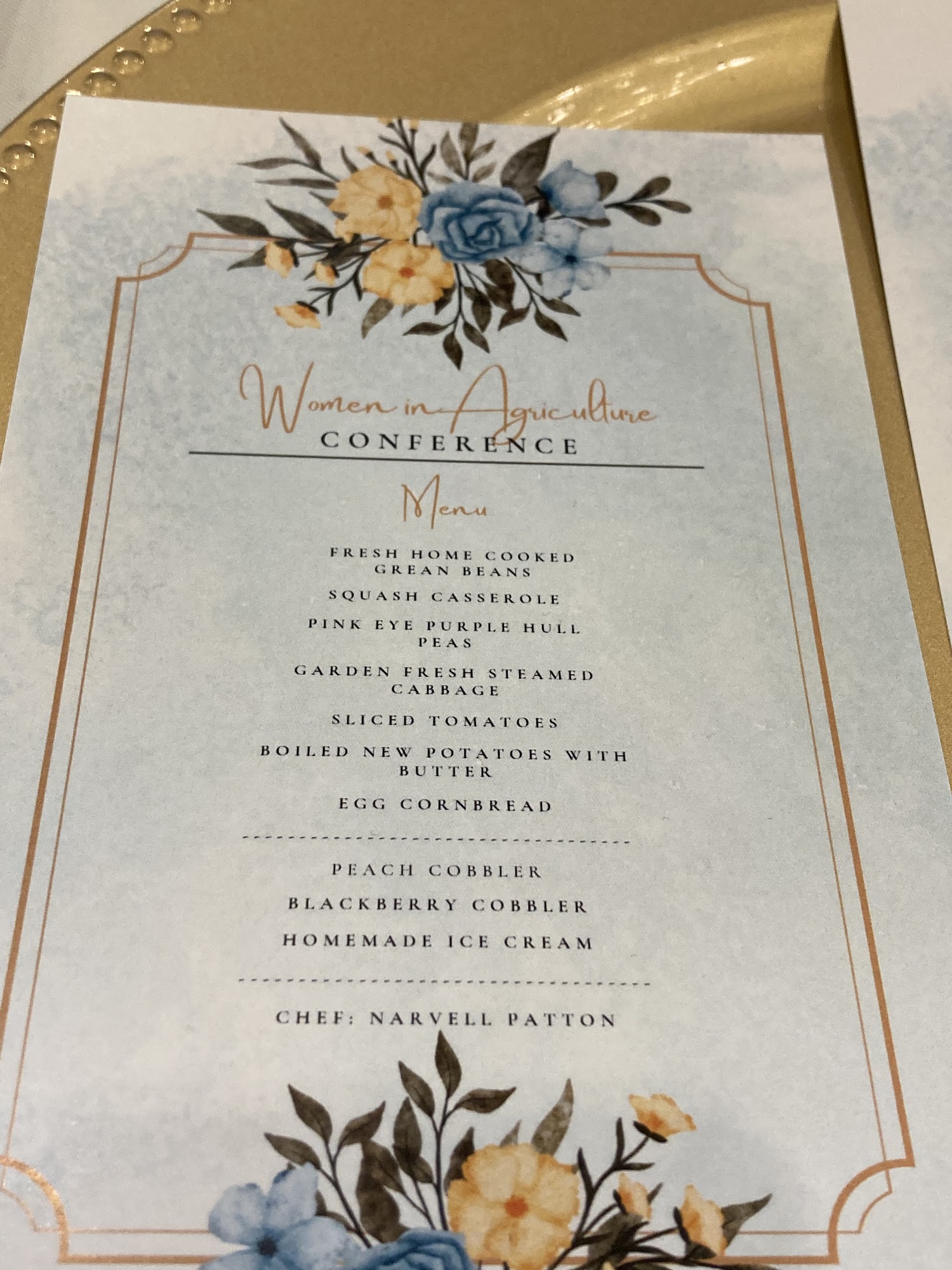 Catering By Narvell Menu