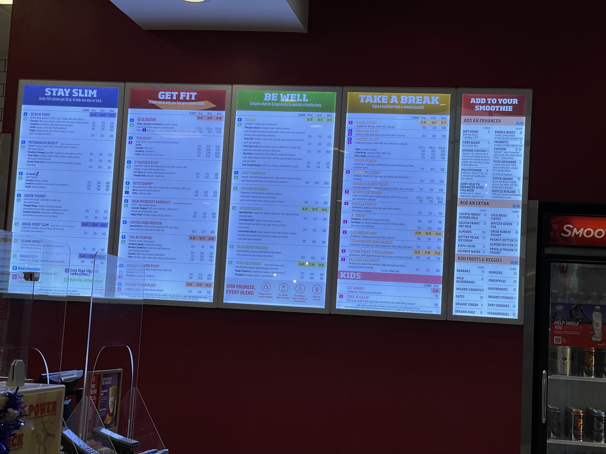 Smoothie King Menu
