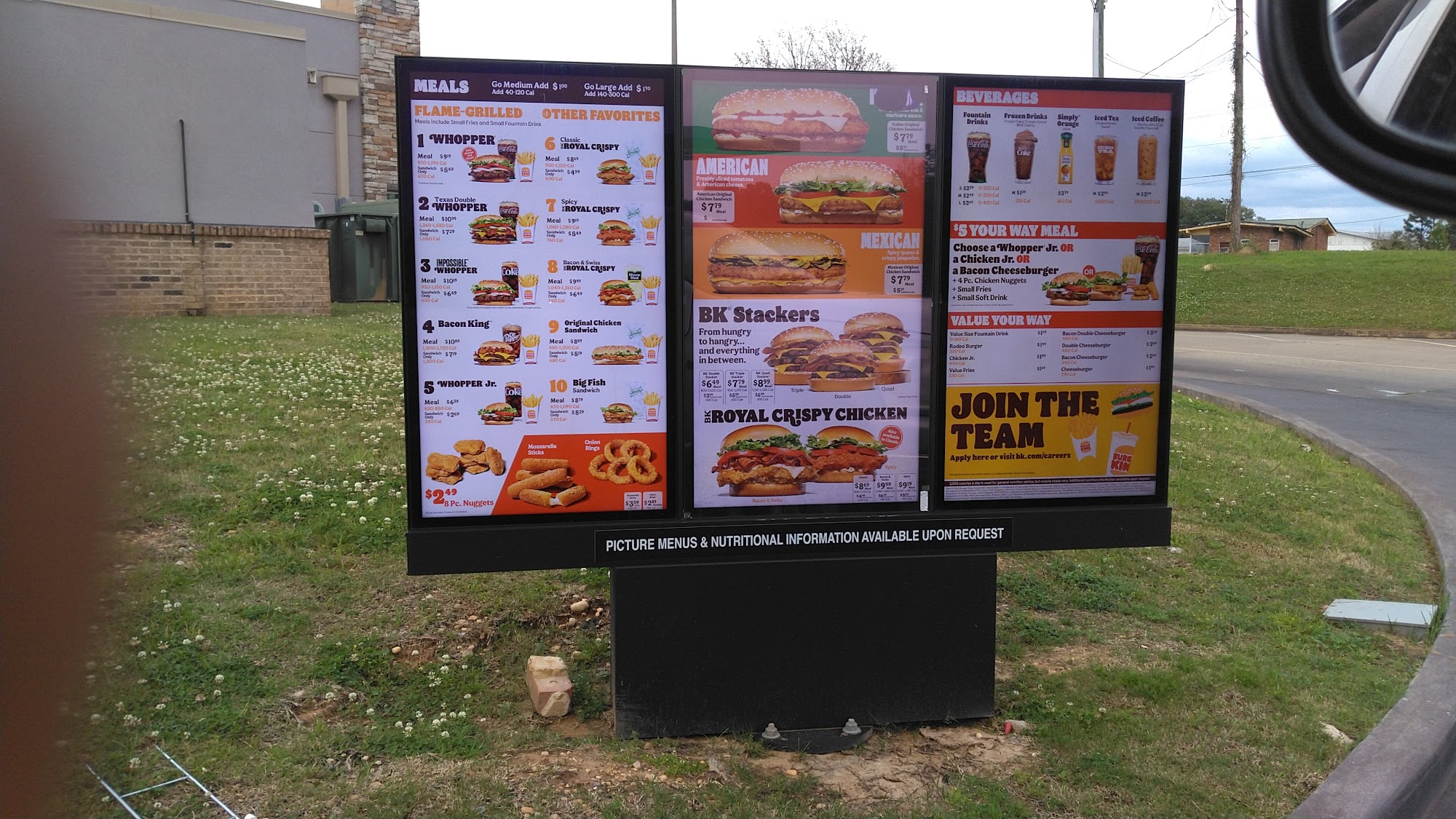 Burger King Menu