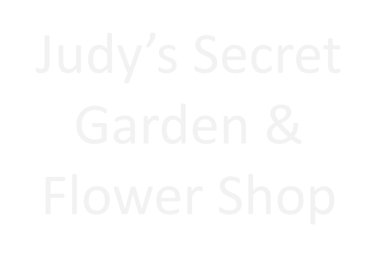 Judy's Secret Garden & Flower Shop 5045 AL-129, Winfield Alabama 35594