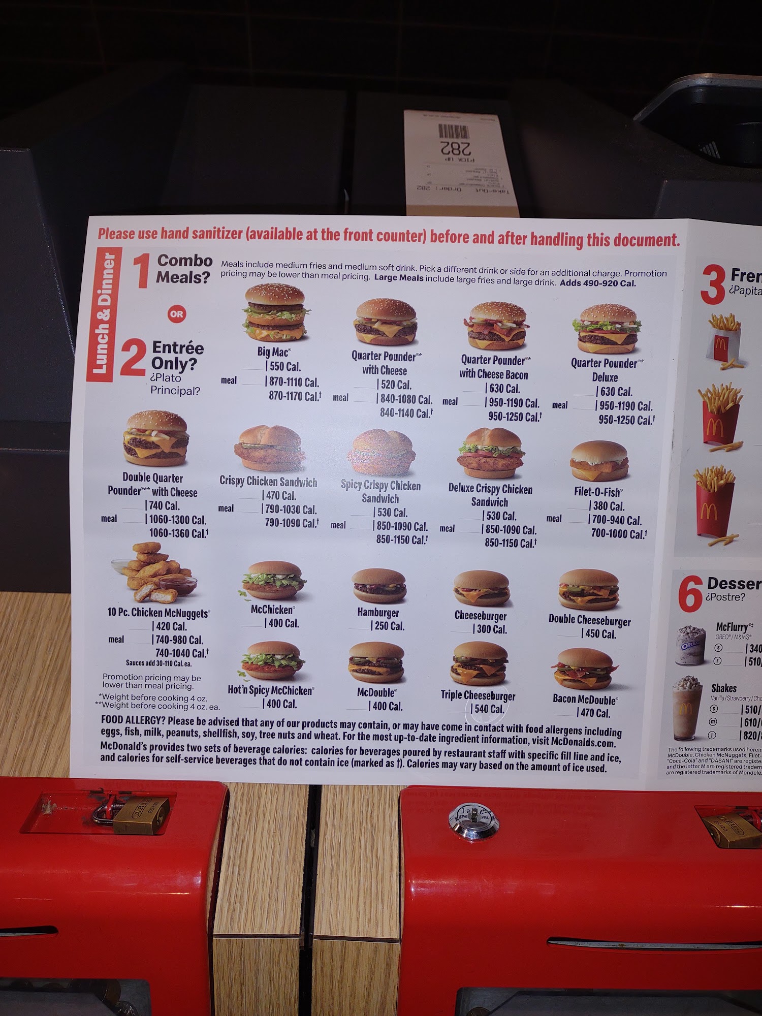 McDonald's Menu