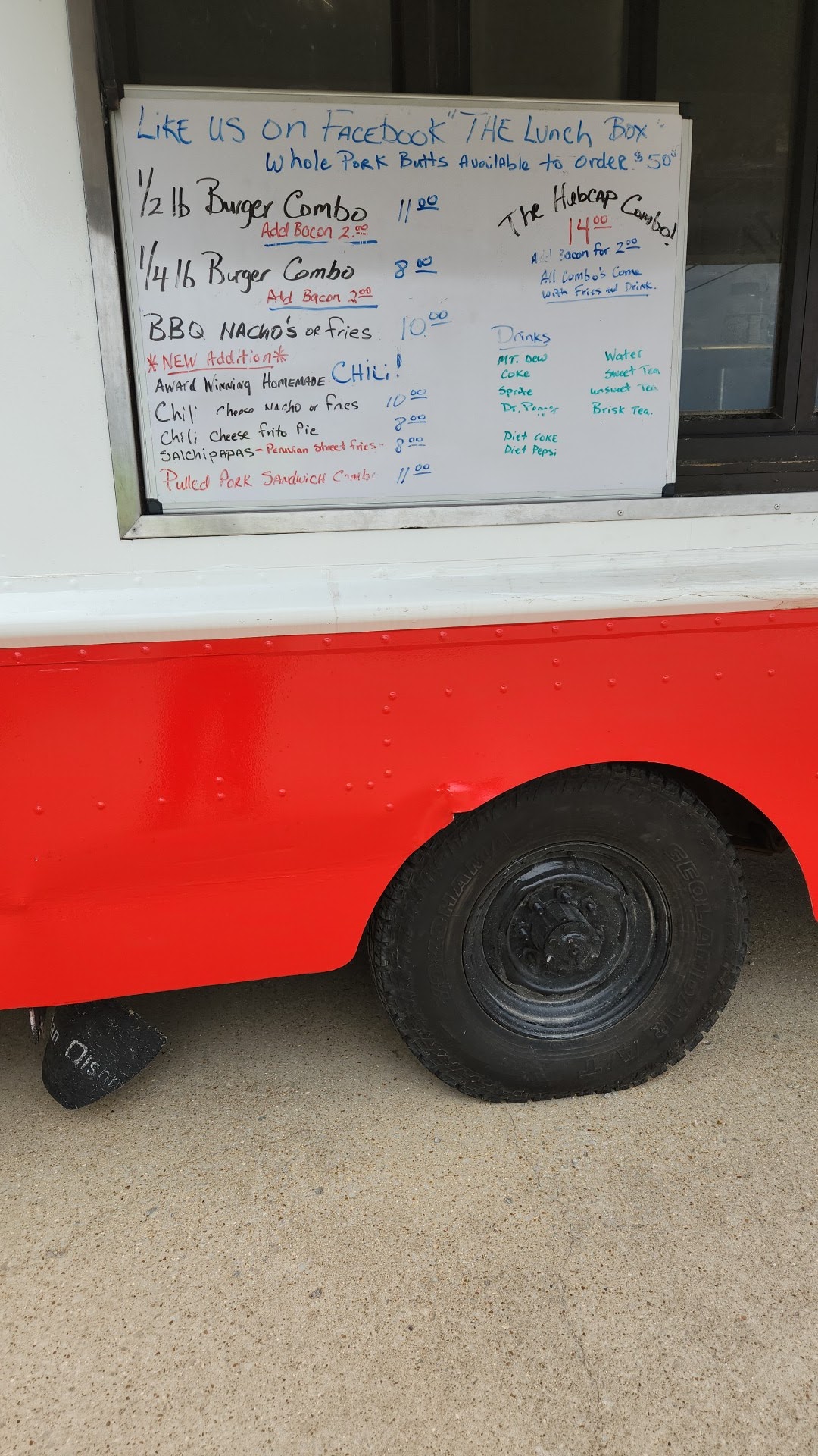 The Lunch Box of Jonesboro AR Menu