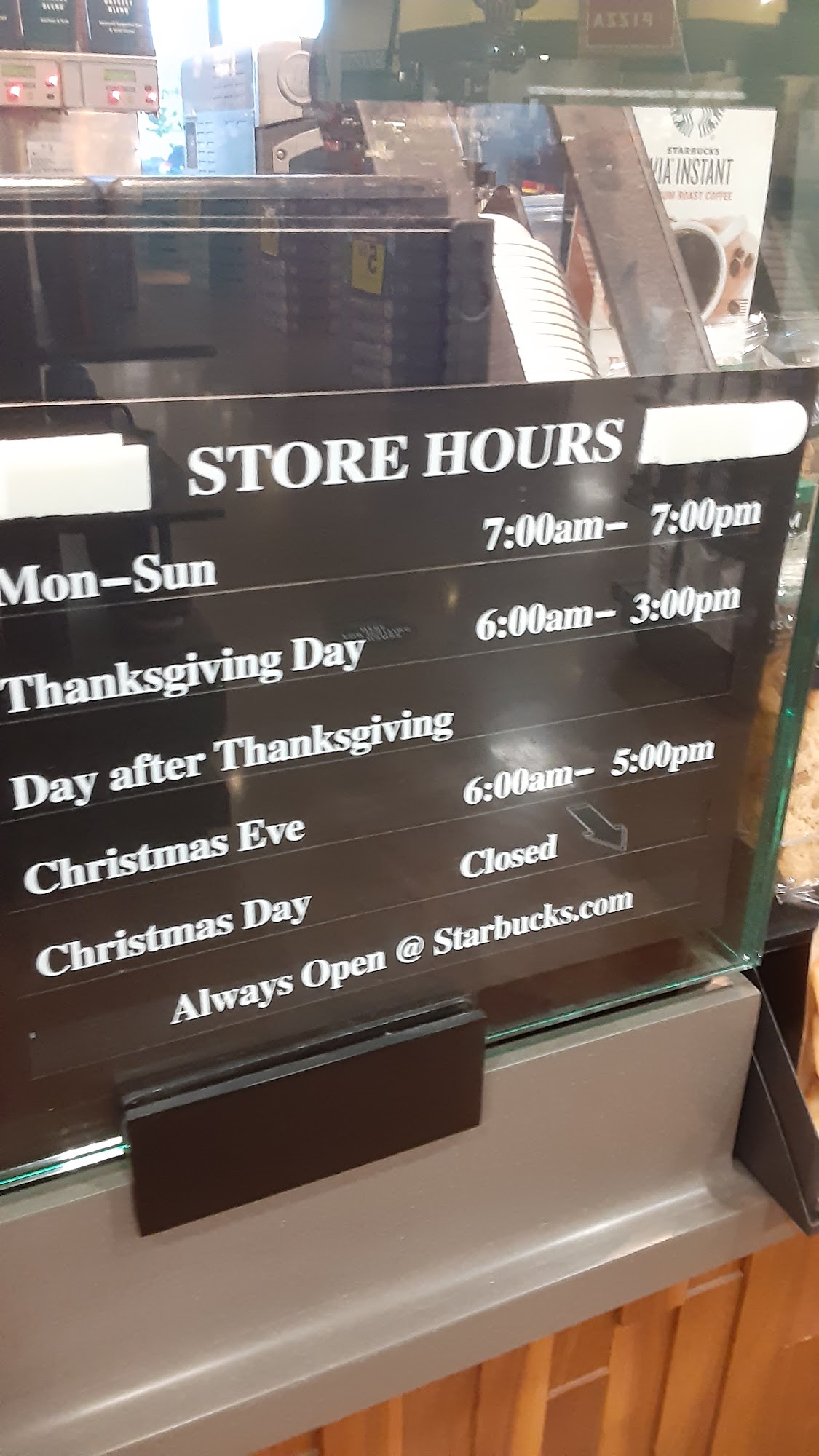 Starbucks Menu