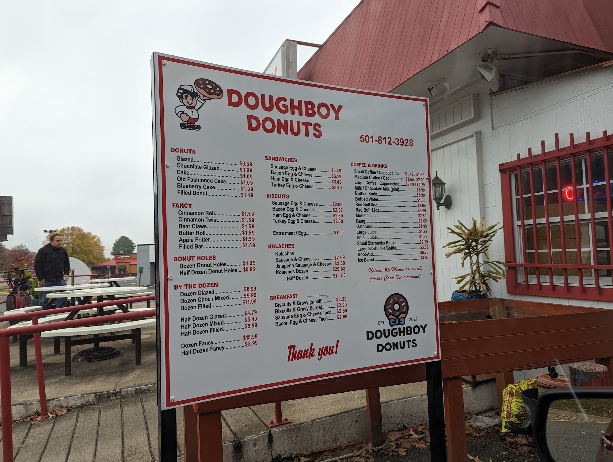 Doughboy Donuts Menu