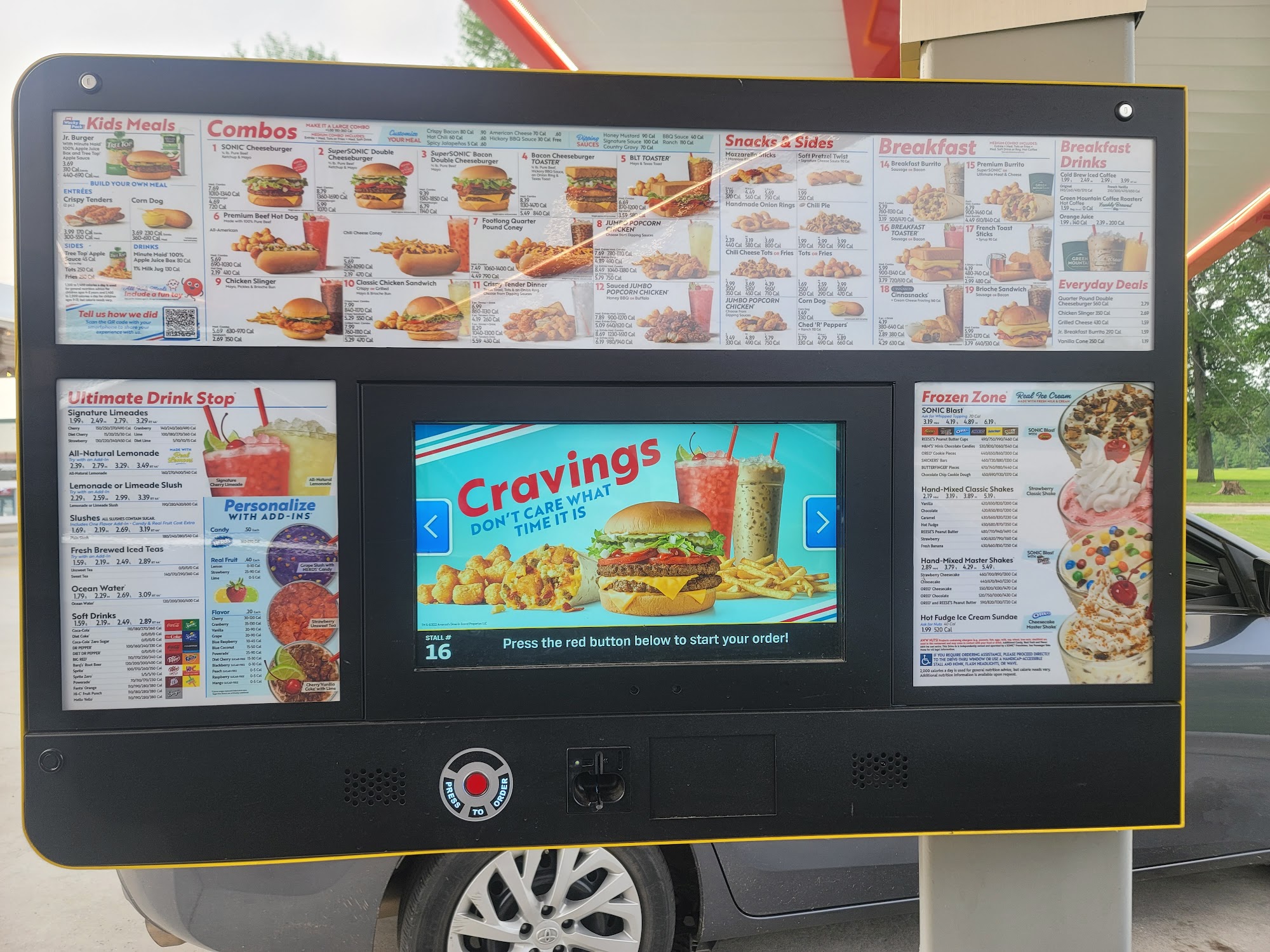 Sonic Drive-In Menu