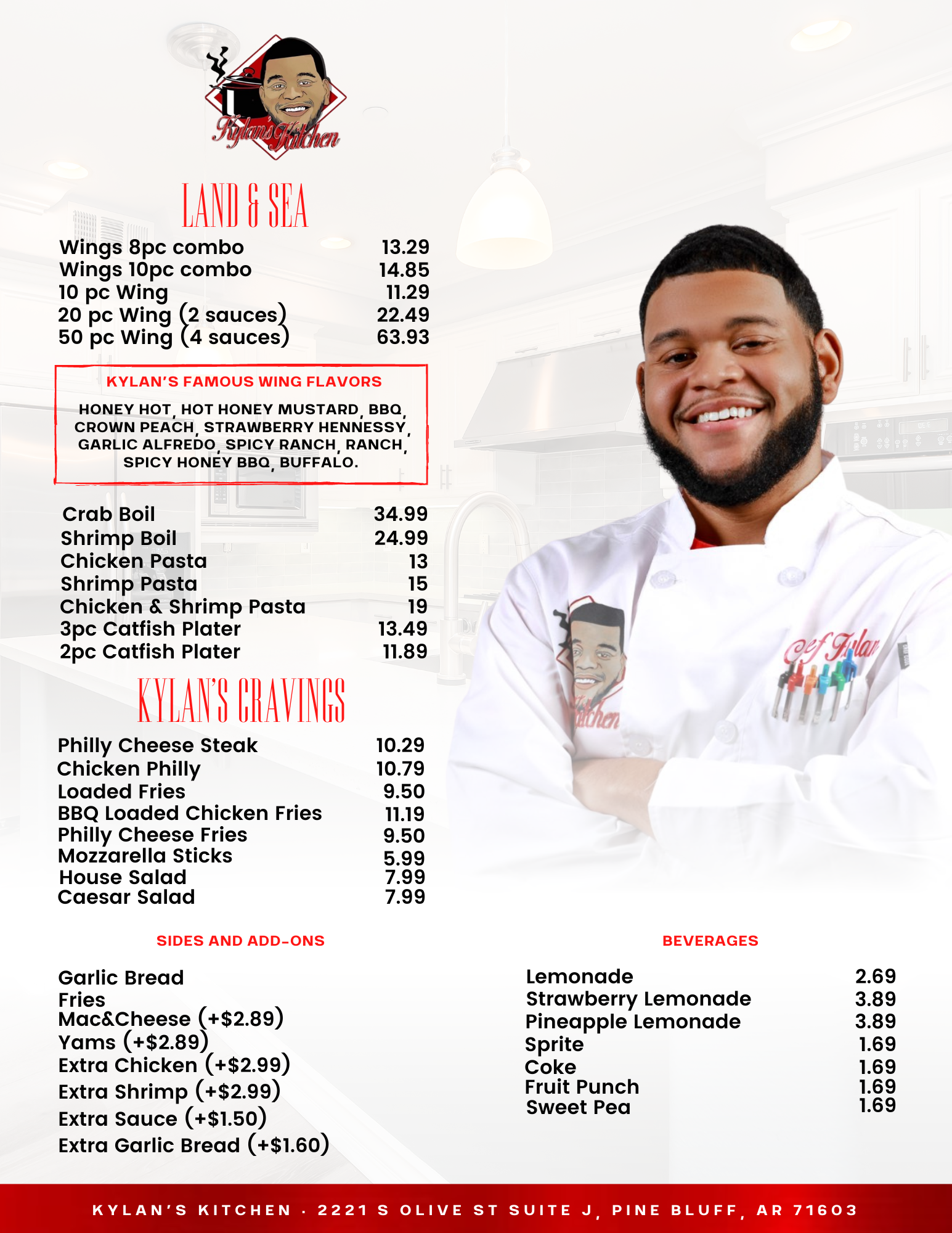 Kylan's Kitchen Menu