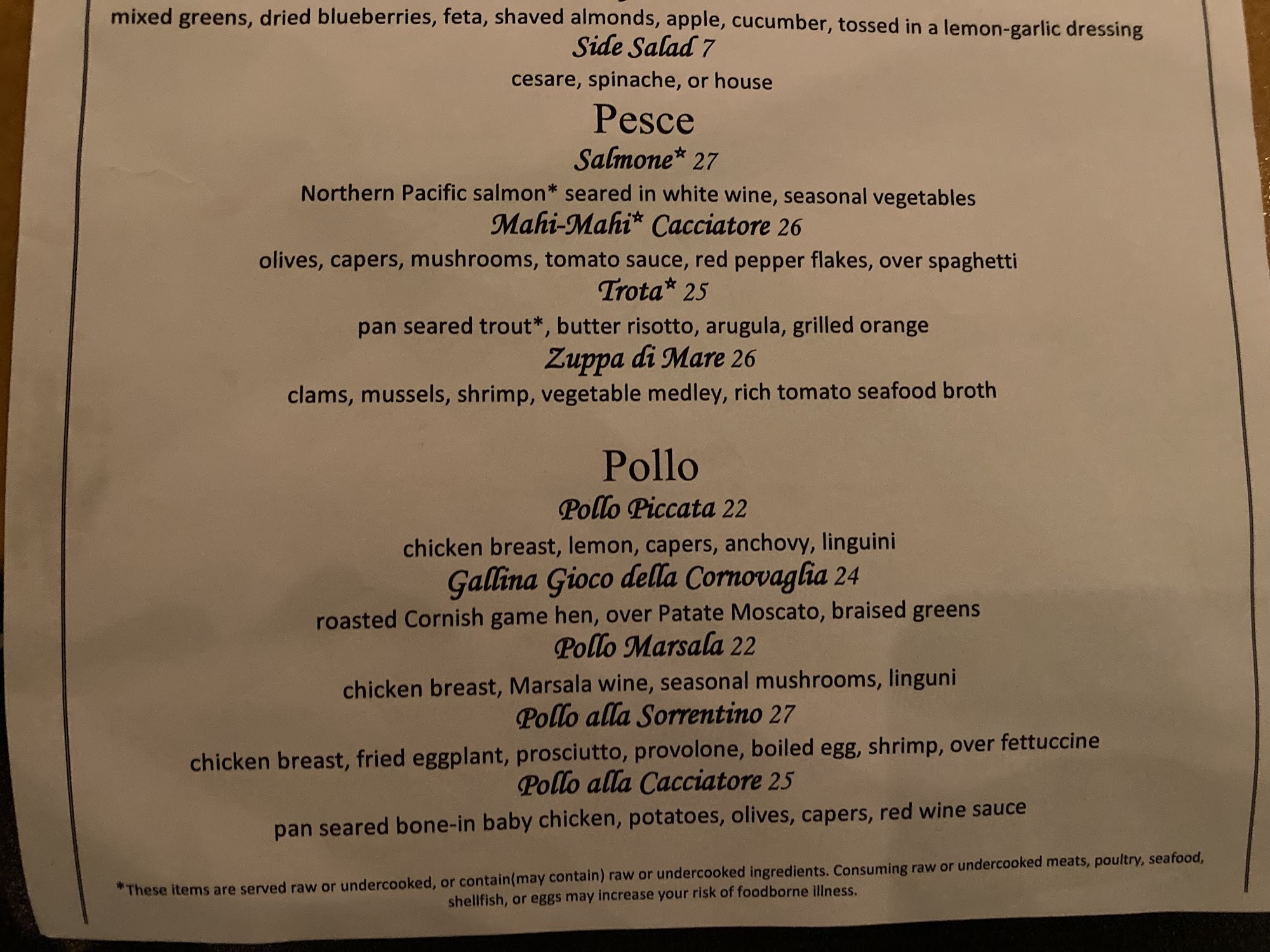 Moscato Italian Restaurant Camp Verde Az - cz228cg