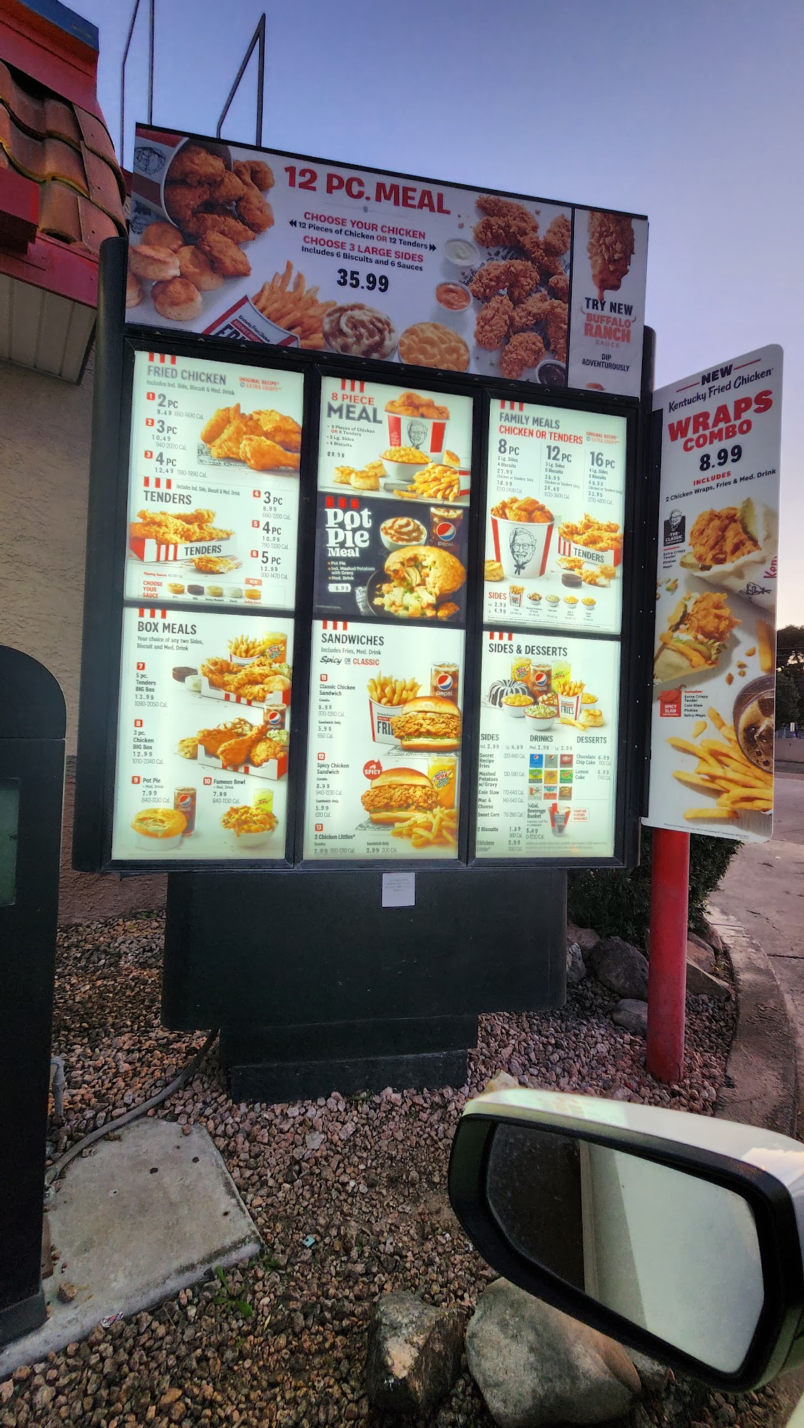 KFC Menu