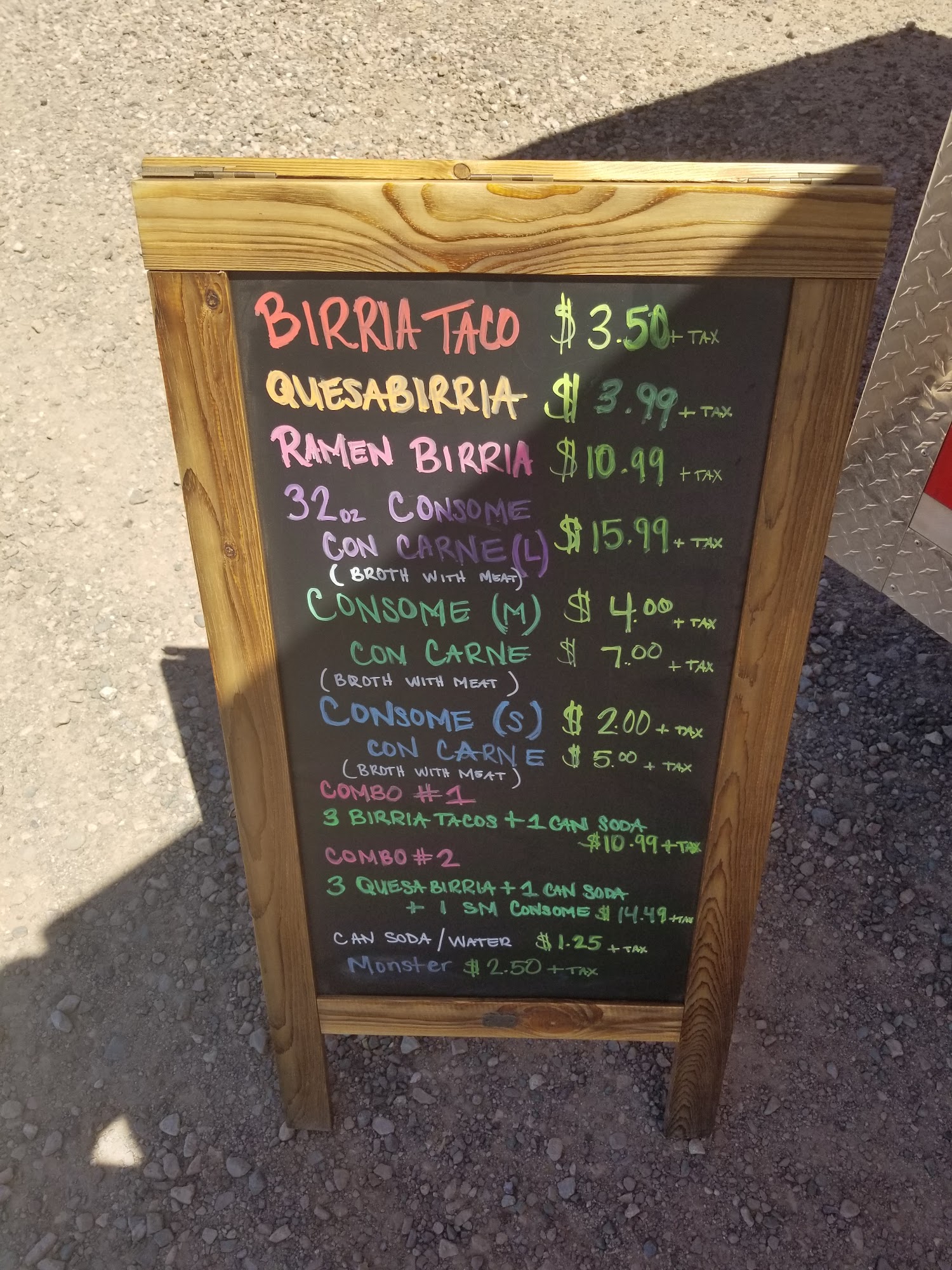 El Colorado LLC Menu