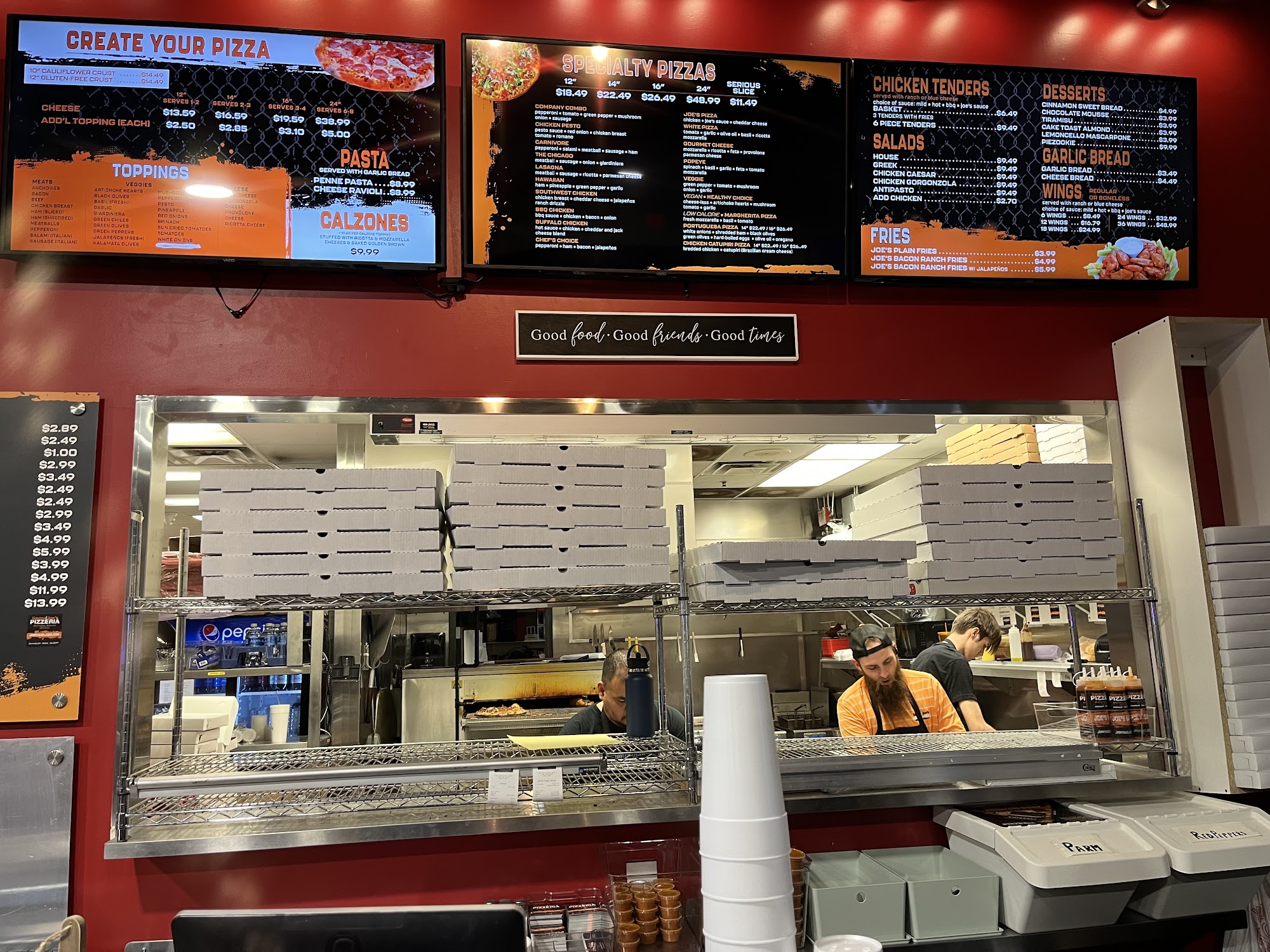 Jimmy & Joe's Pizzeria Serious Slices Menu