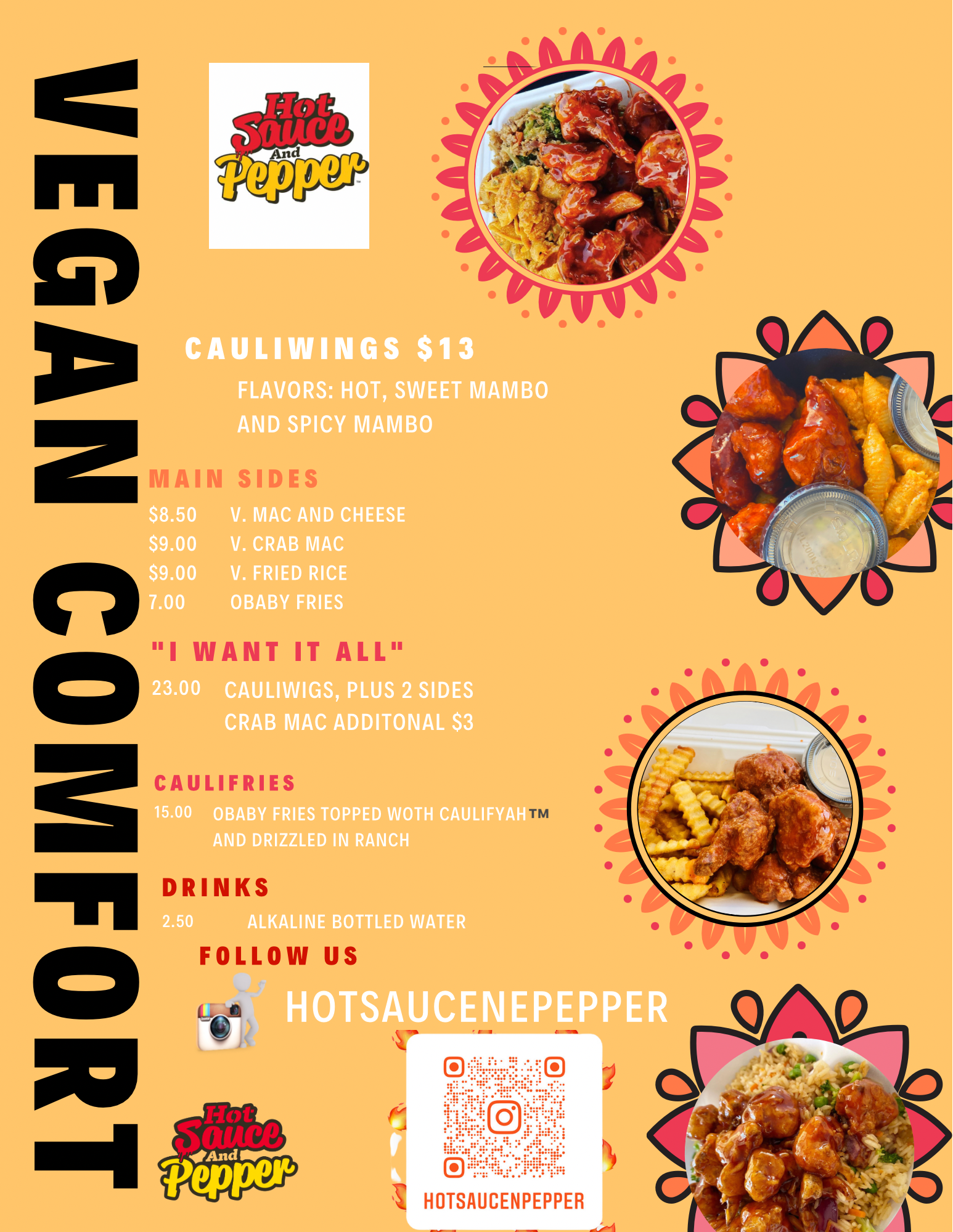 Hot Sauce and Pepper Menu