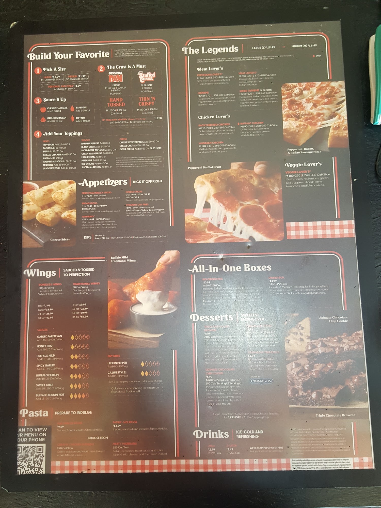 Pizza Hut Menu