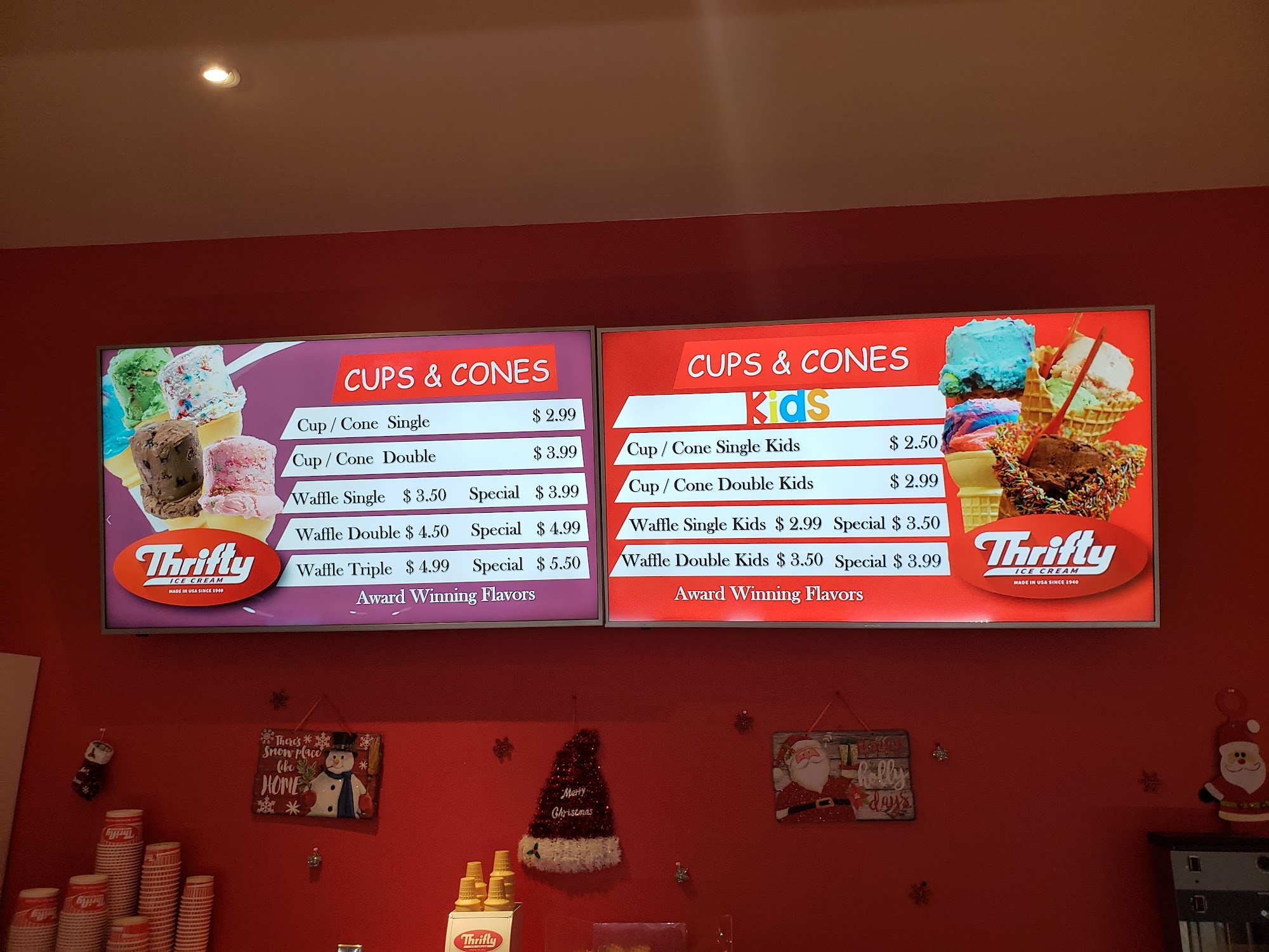 Ice Cream Arizona Menu