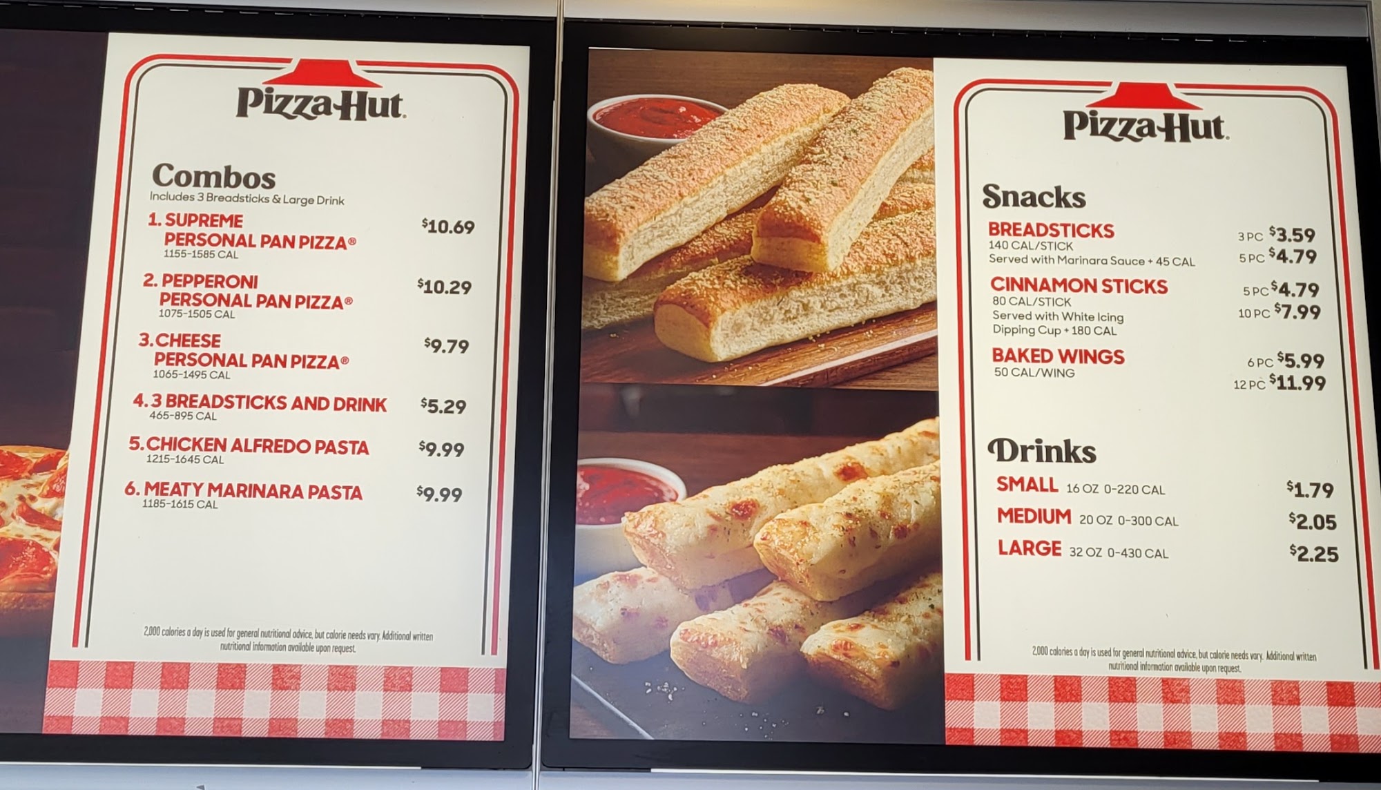 Pizza Hut Express Menu