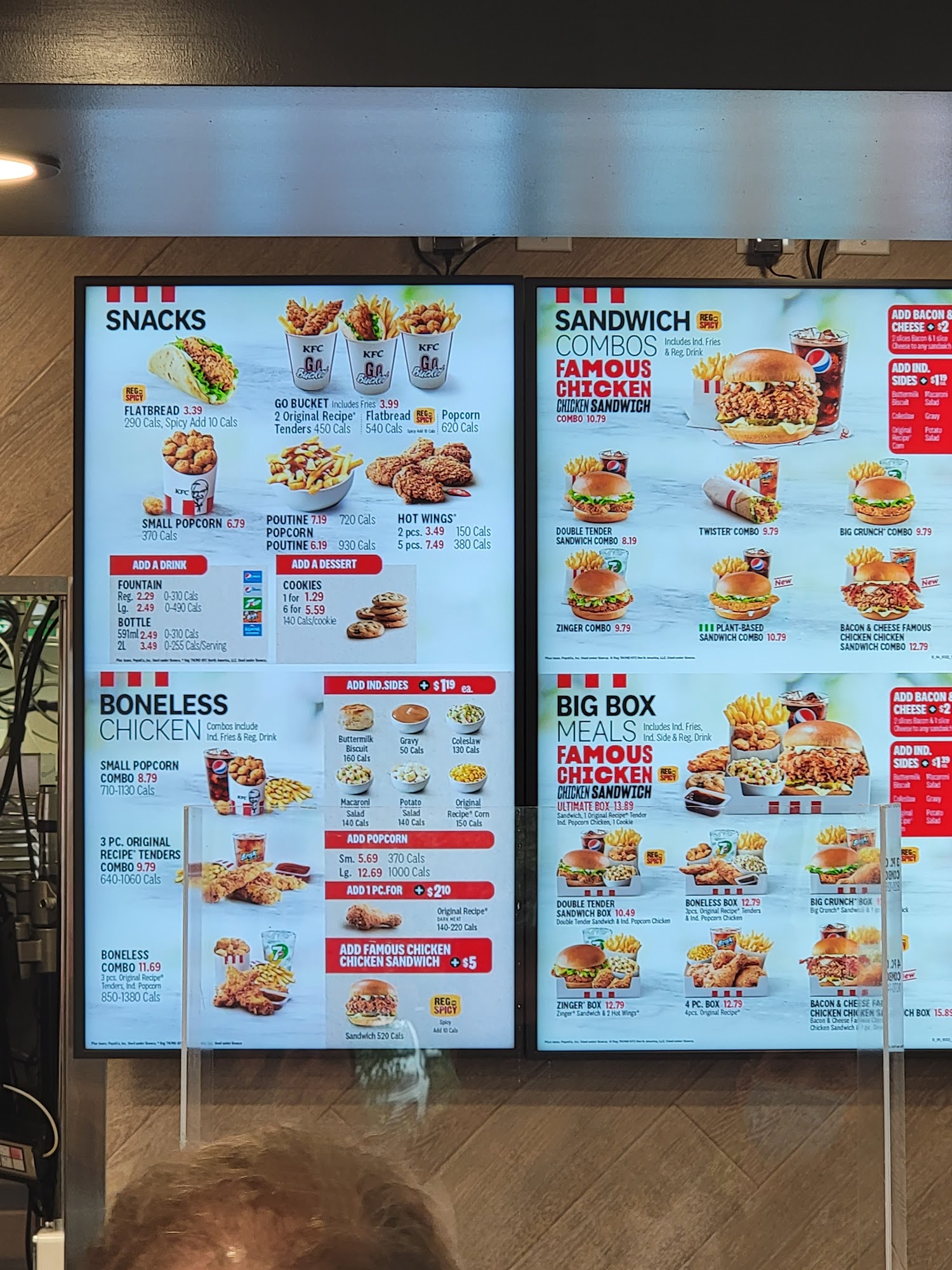 KFC Menu