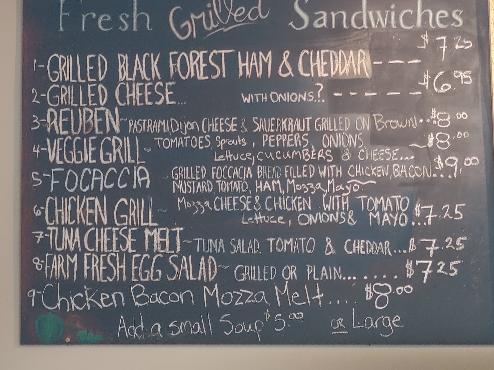 James Street Cafe Menu