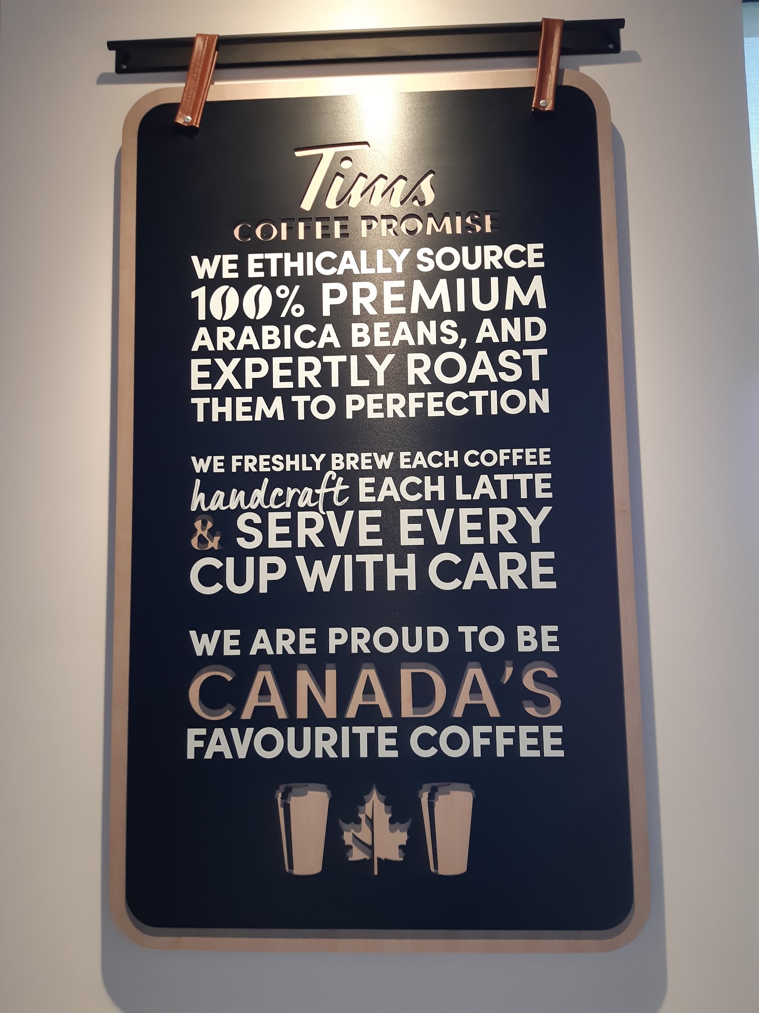 Tim Hortons Menu
