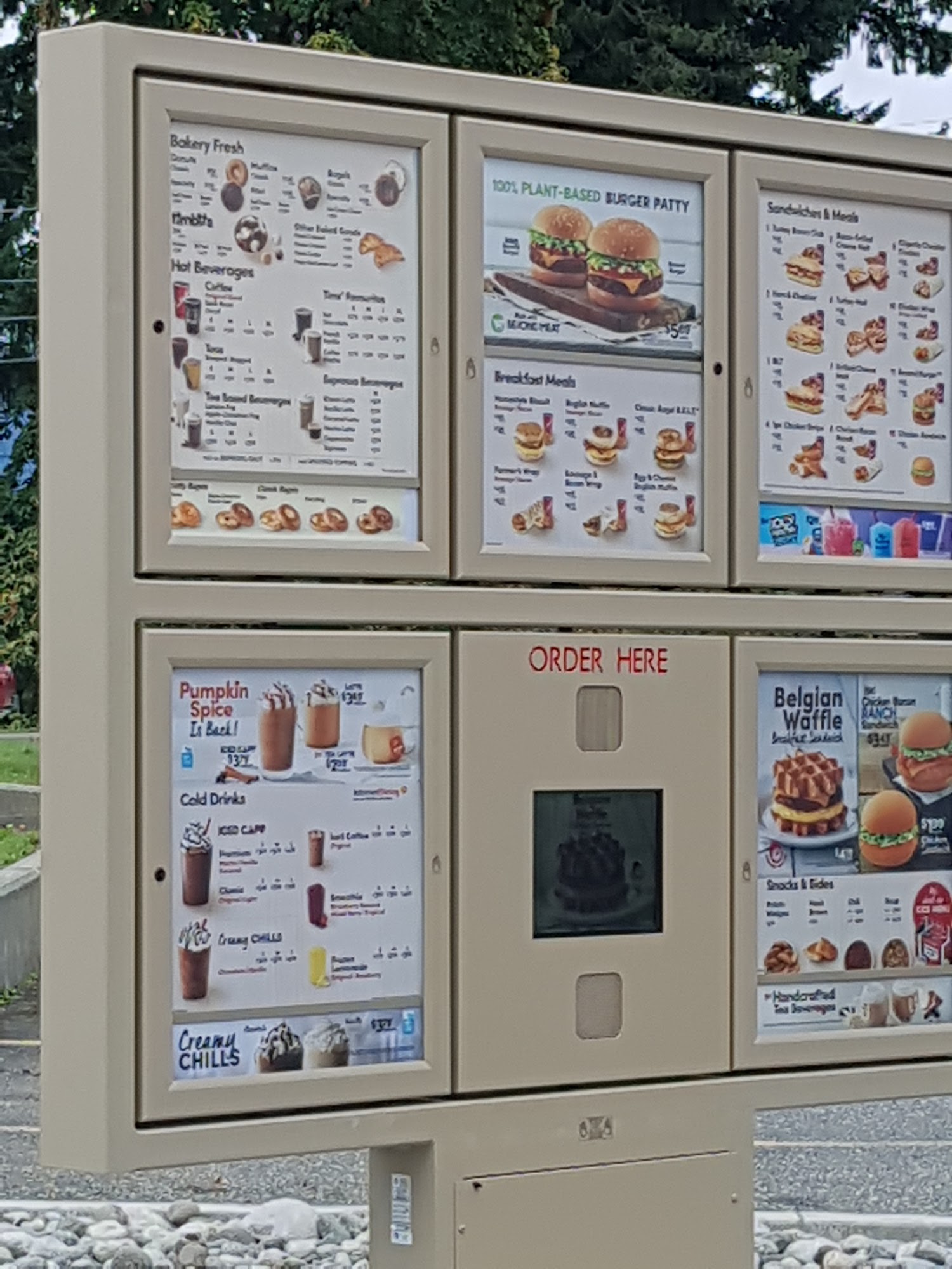 Tim Hortons Menu
