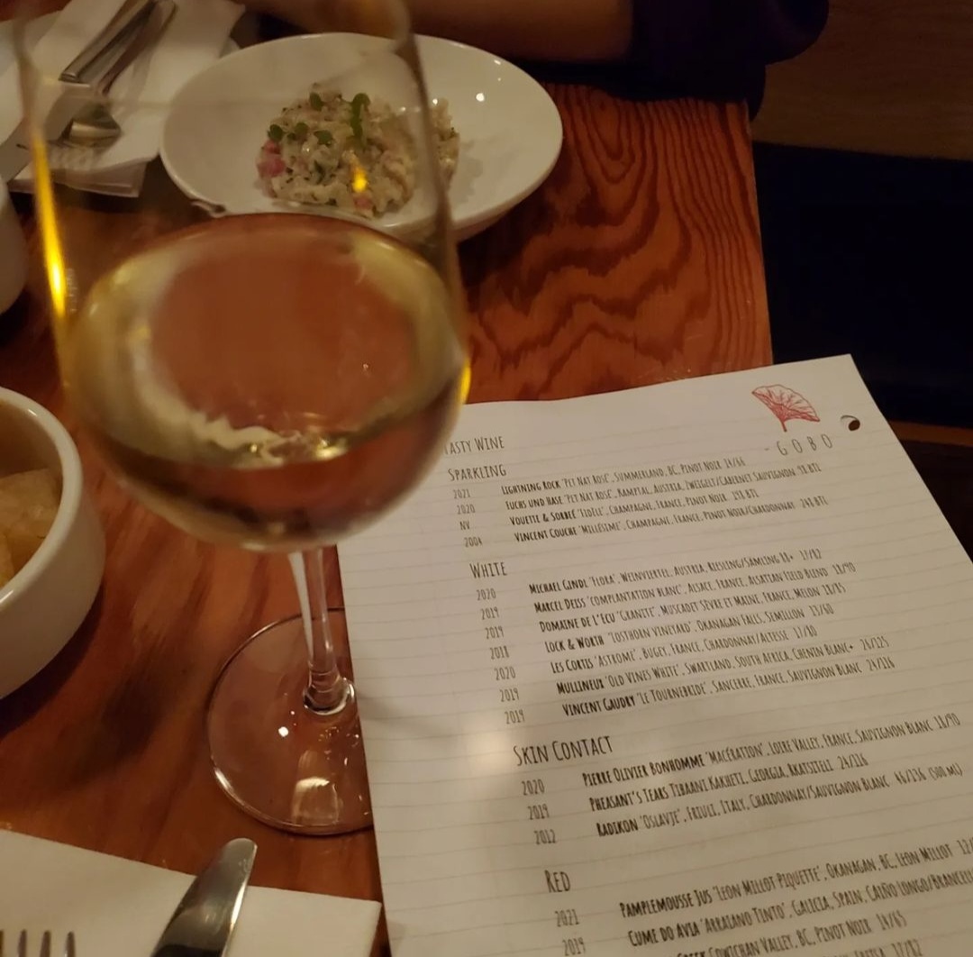 Bar Gobo Menu