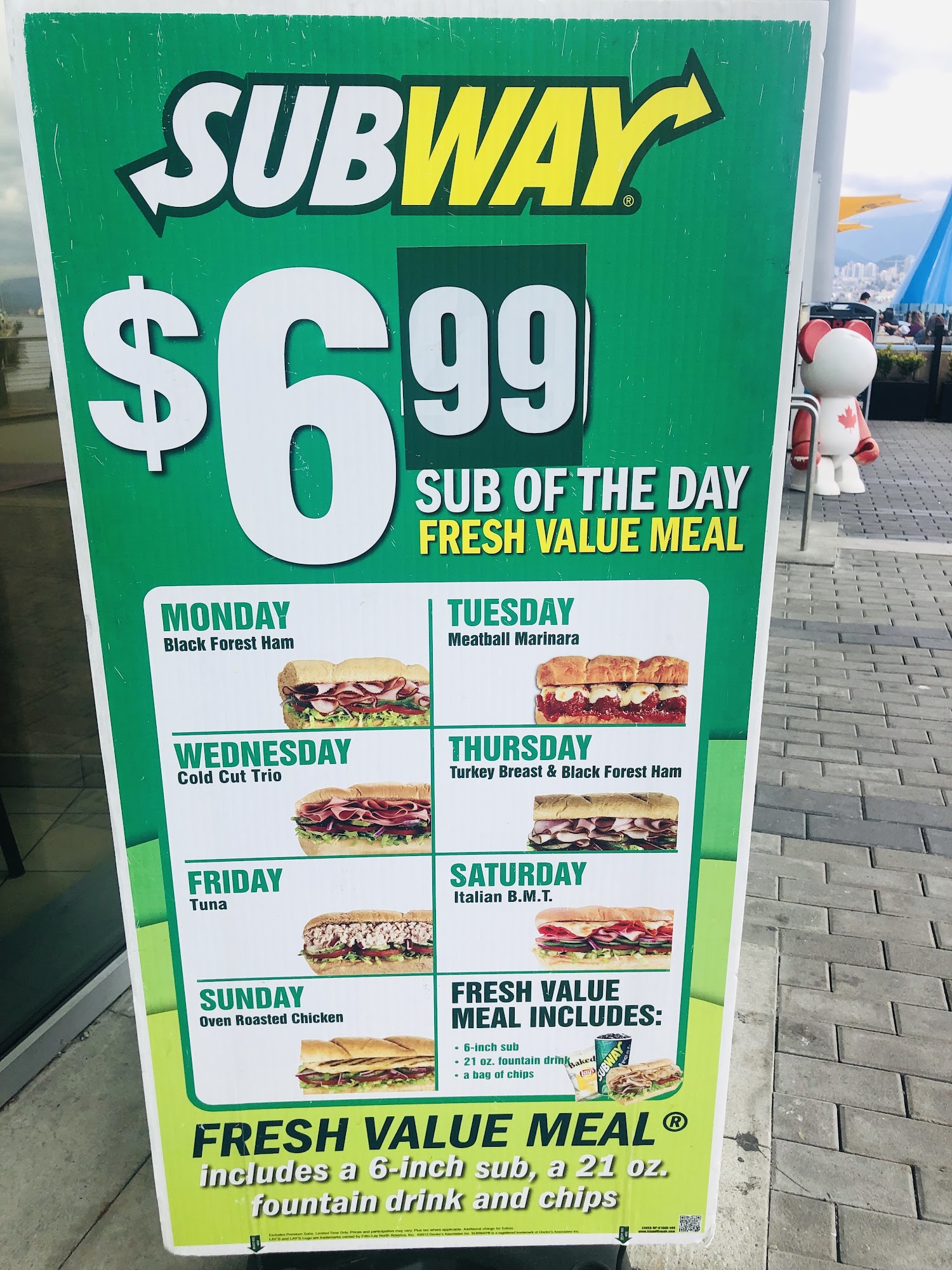 Subway Menu