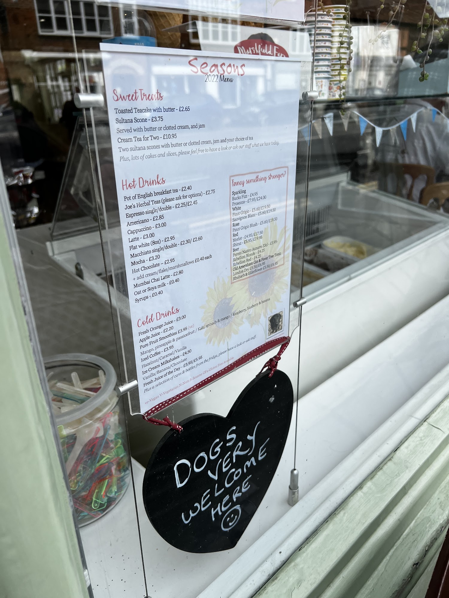 Seasons Cafe Deli Menu