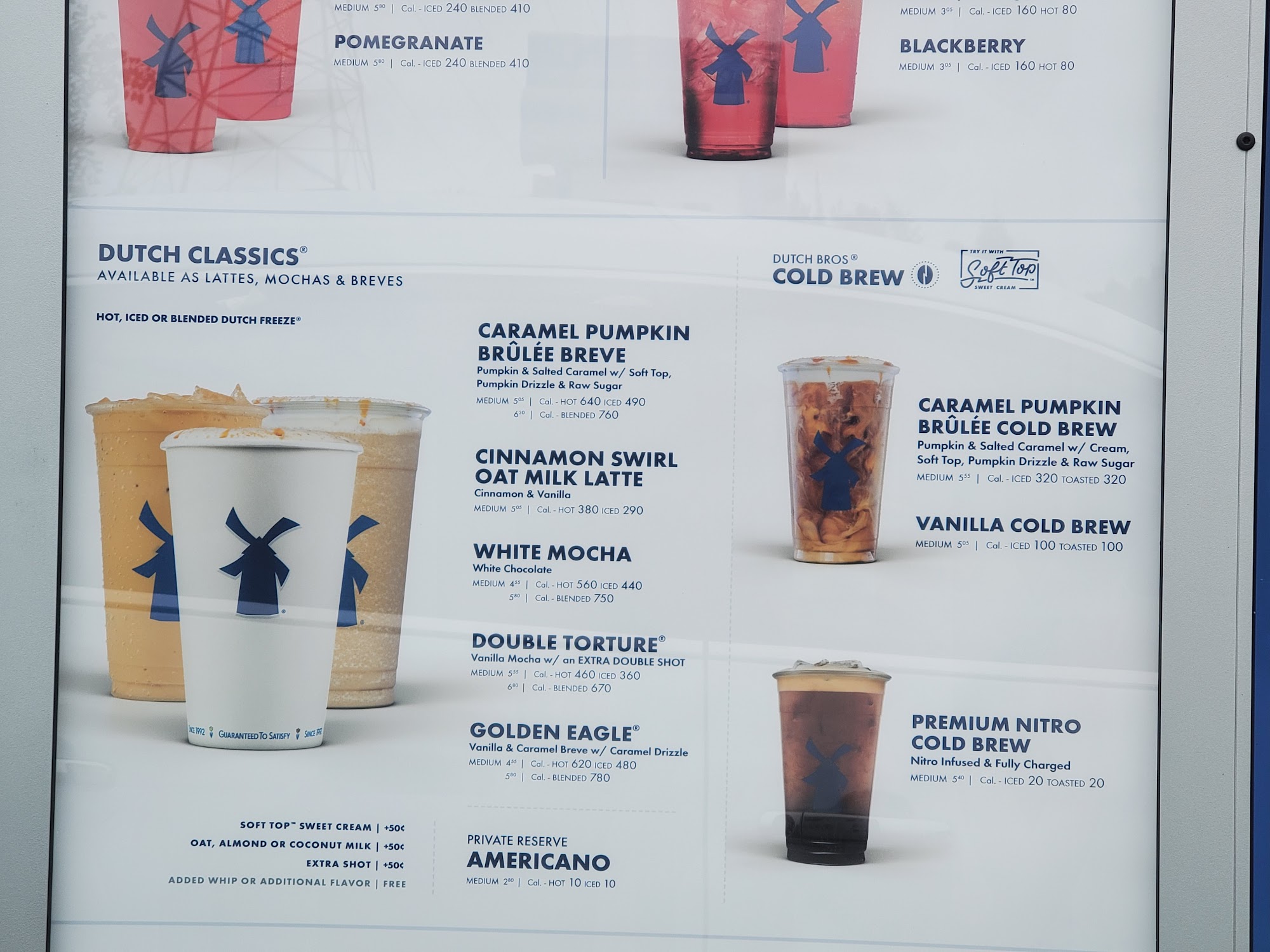 Dutch Bros Coffee Menu