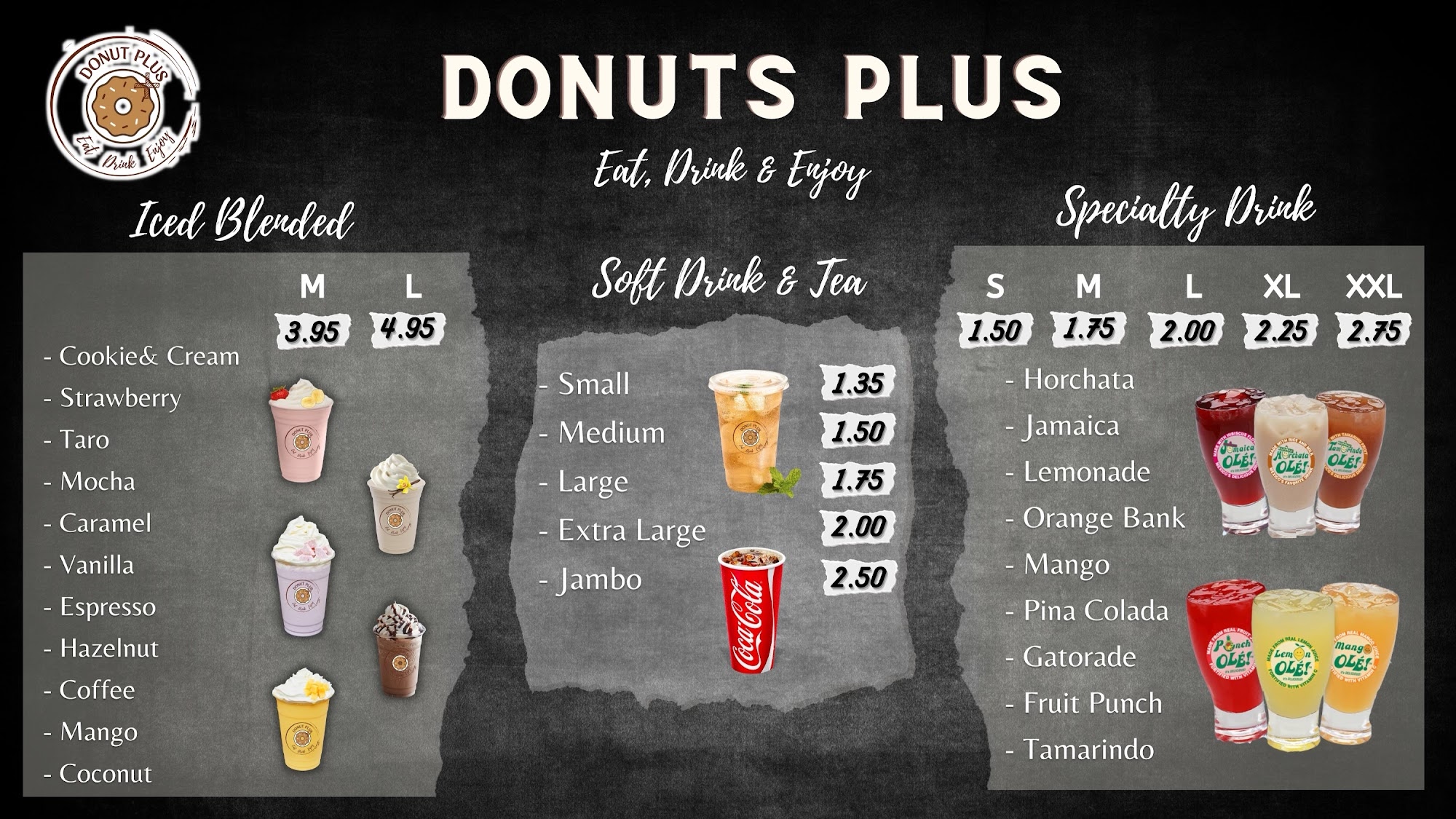 Donuts Plus Menu