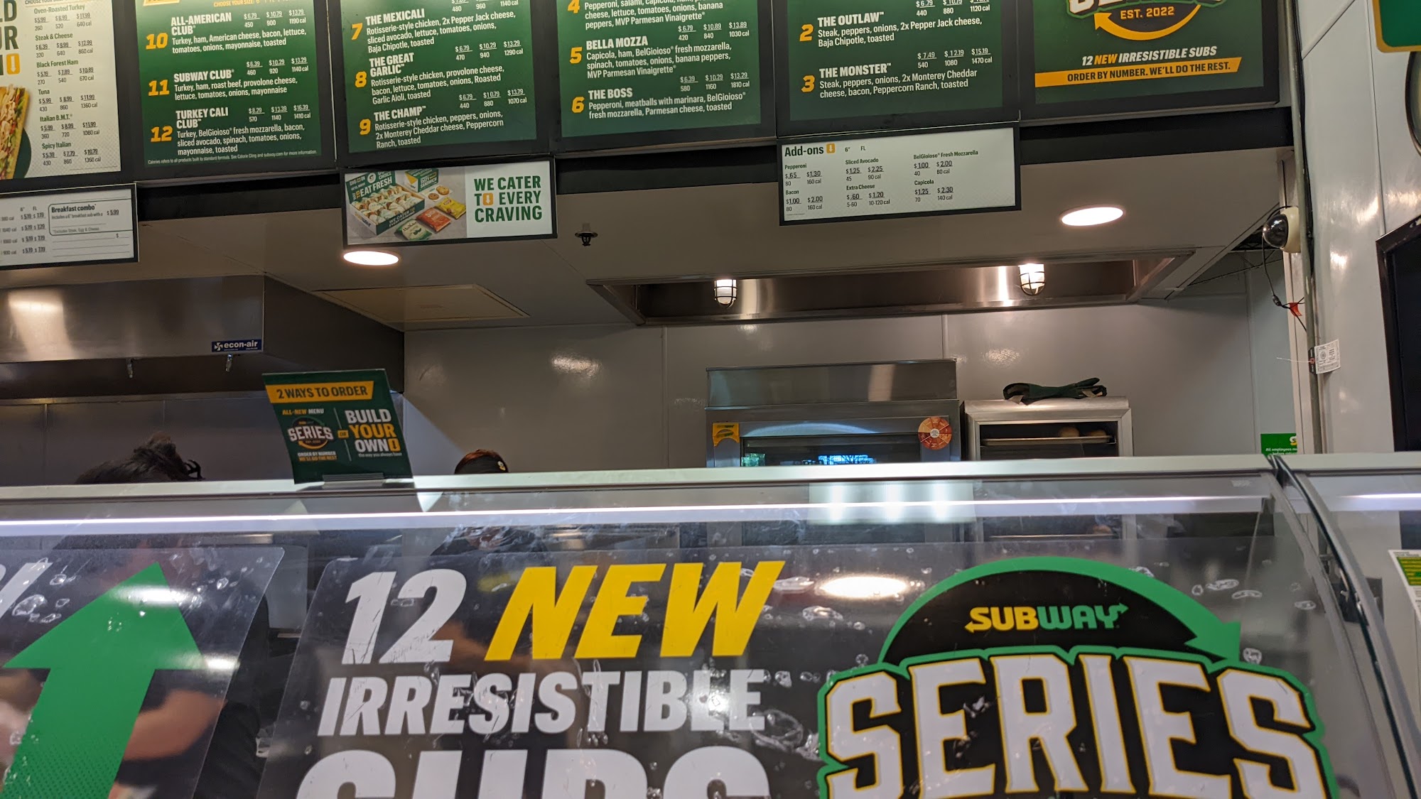 Subway Menu