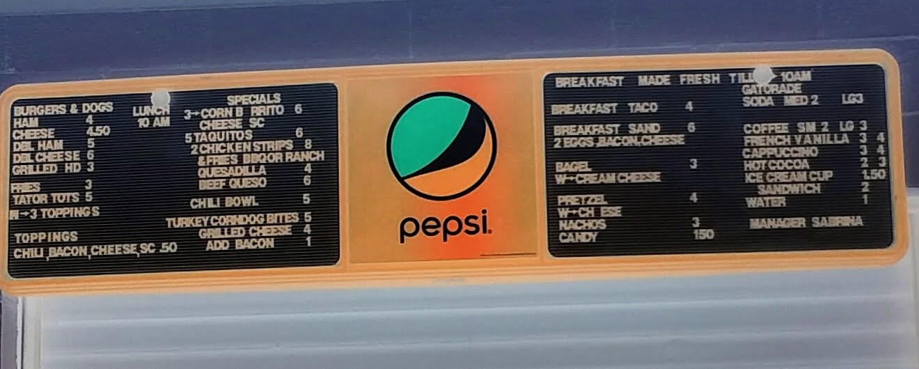 The Snack Shack Menu
