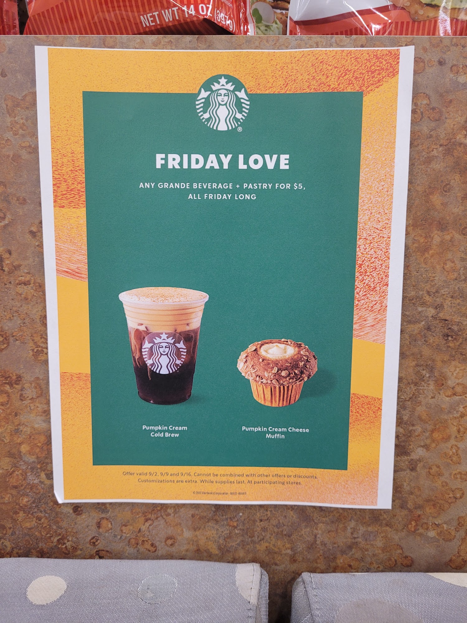 Starbucks Menu