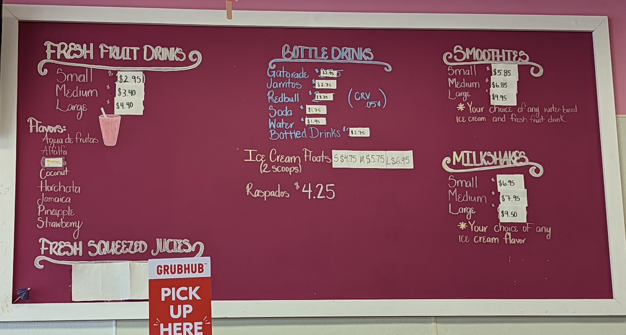 LA Flor De Michoacan Menu