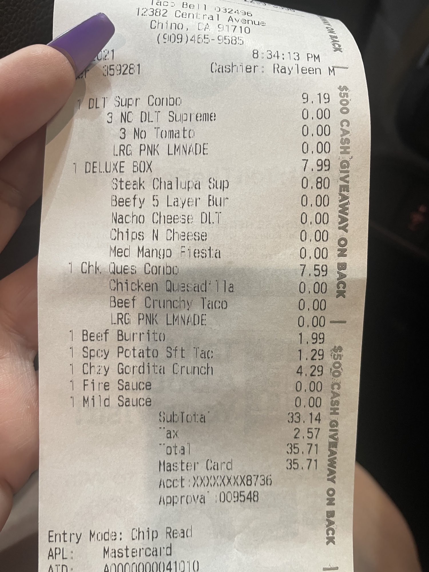 Taco Bell Menu